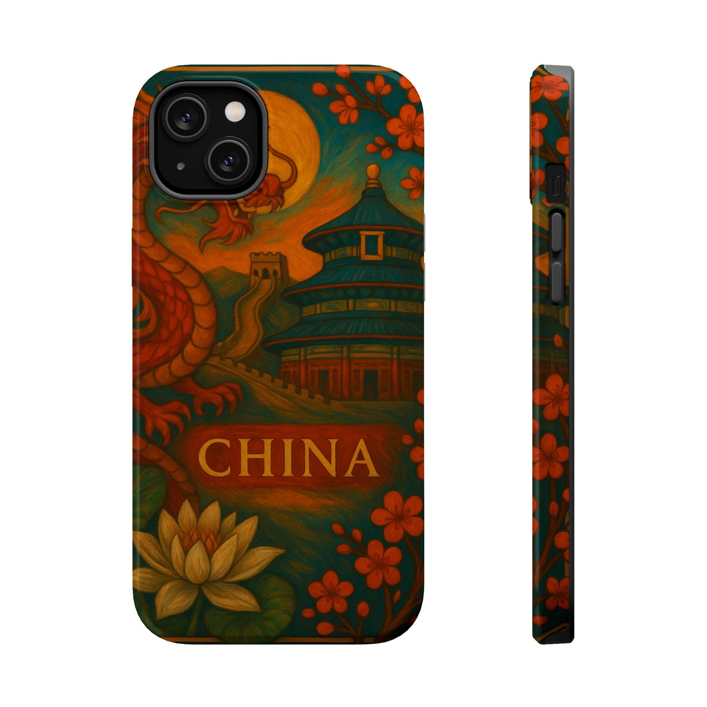 "Funda Magnética Reforzada Magnética Reforzada China – Dragones, murallas y leyendas eternas"