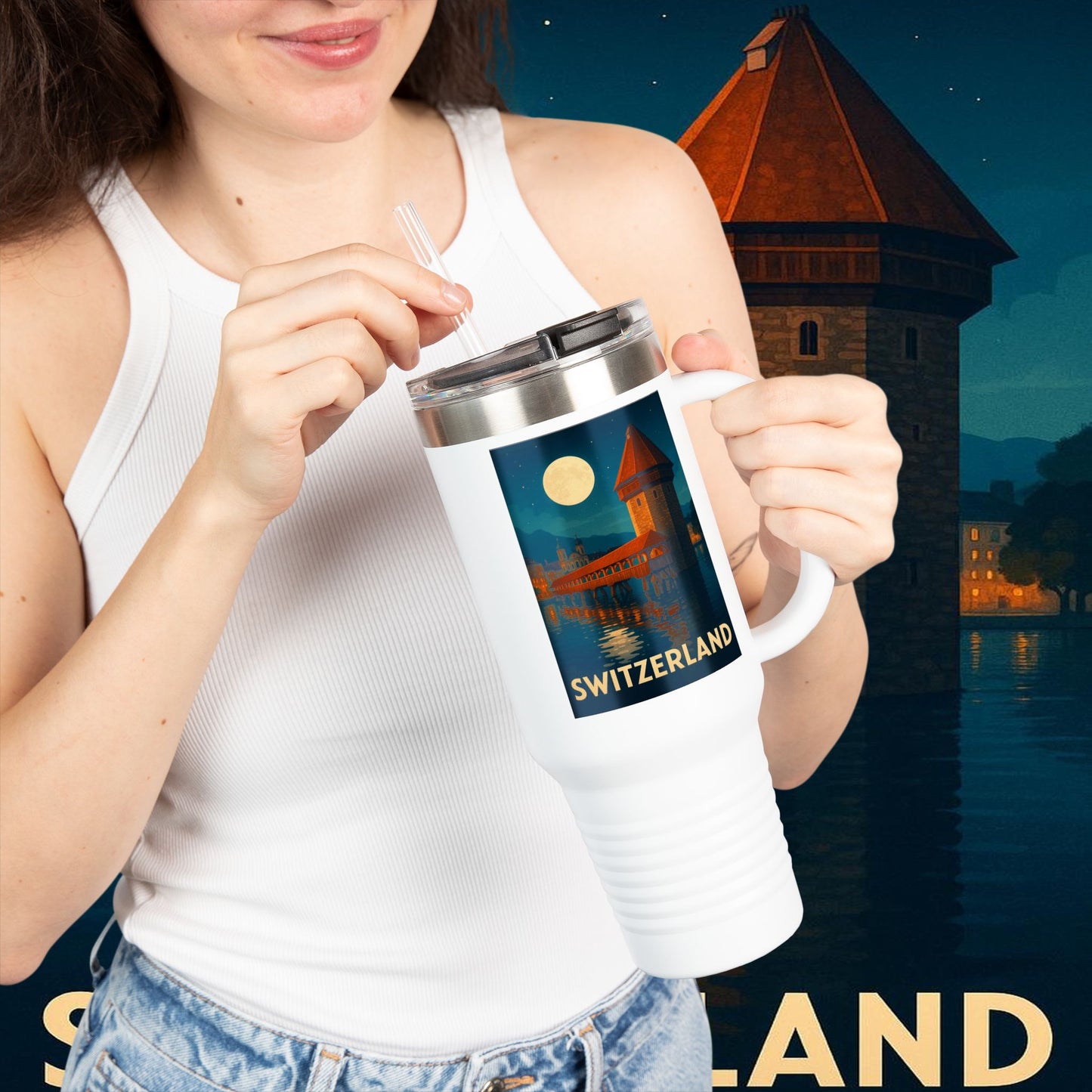 "Swiss Insulated Travel Mug❄️ – Land of majestic mountains and legendary precision"