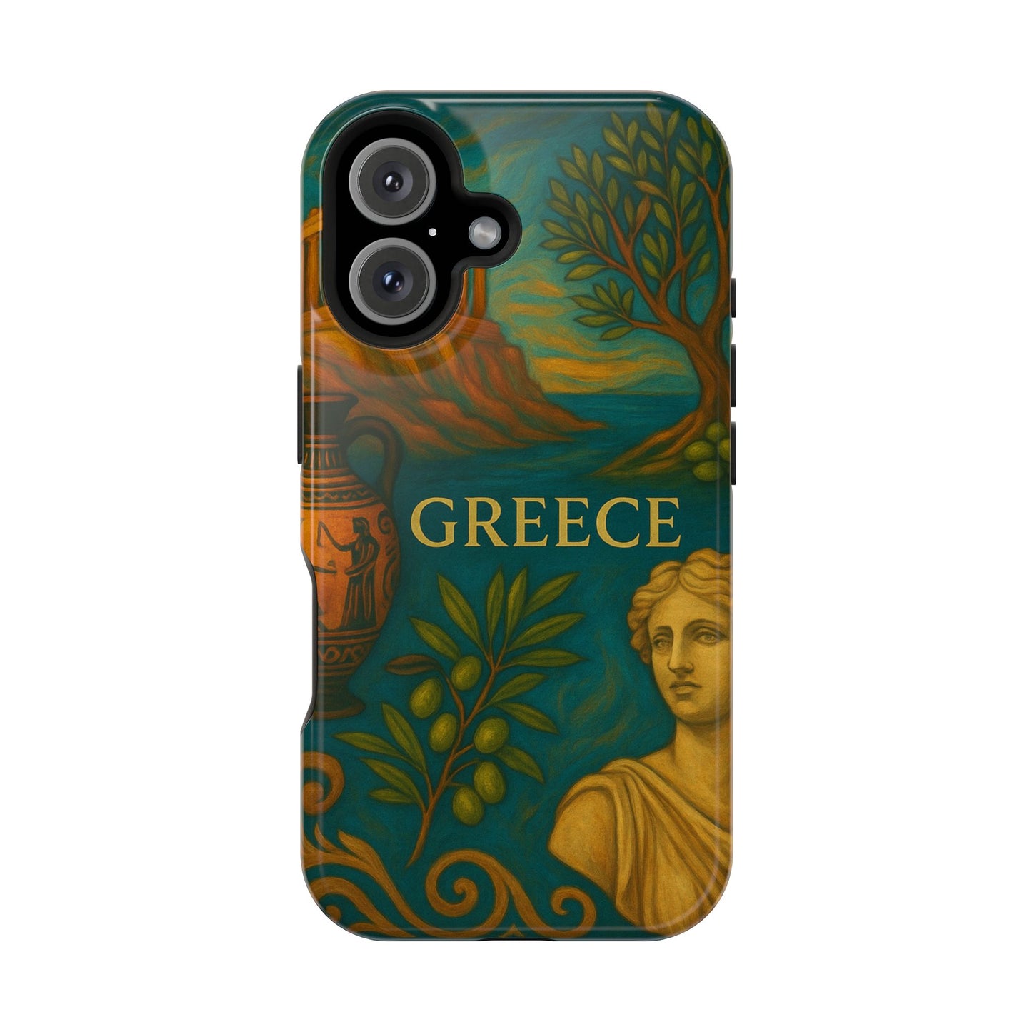 "Funda Magnética Reforzada Magnética Reforzada Grecia: Cuna de Dioses, Maravillas y Filosofía 🌊🏛️⚡"
