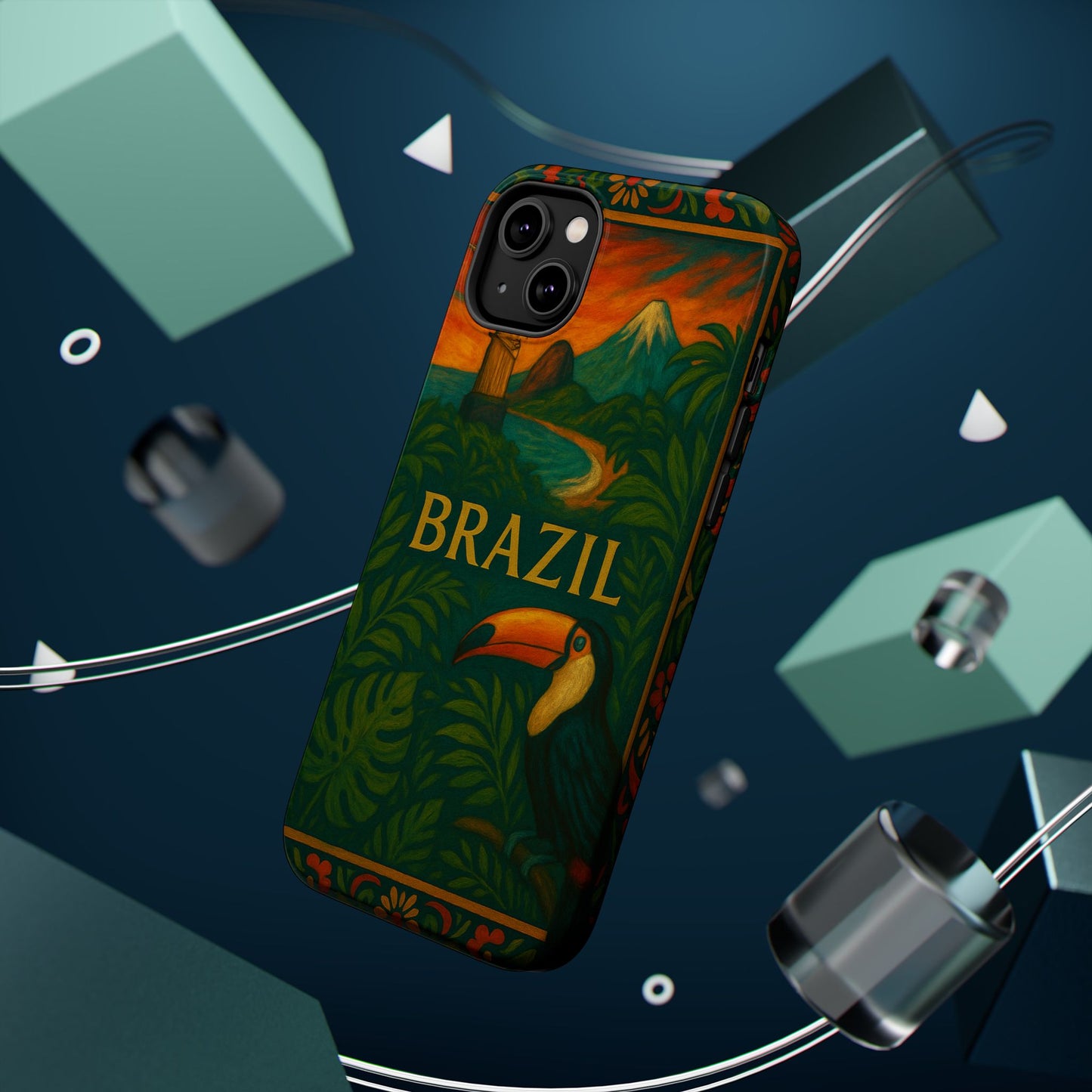 "Funda Magnética Reforzada Magnética Reforzada Brasil: Ritmo, Naturaleza y Alegría Infinita 🎶🌴🏖️"
