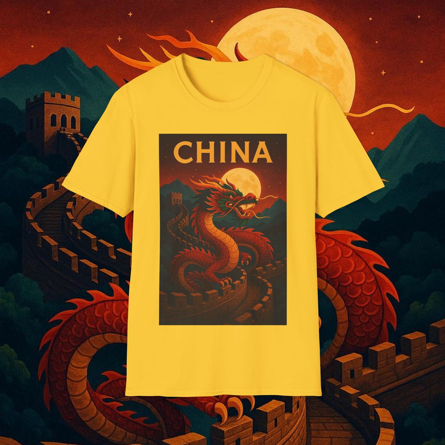 "Camiseta China – Dragones, murallas y leyendas eternas"