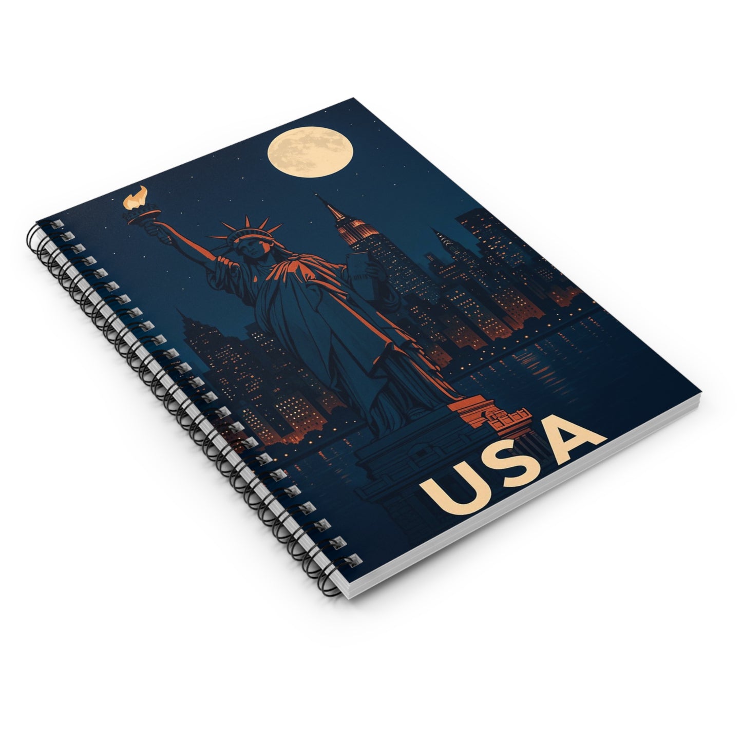 "libreta Estados Unidos: Sueños, Libertad y Grandes Horizontes 🗽🏜️🌆"