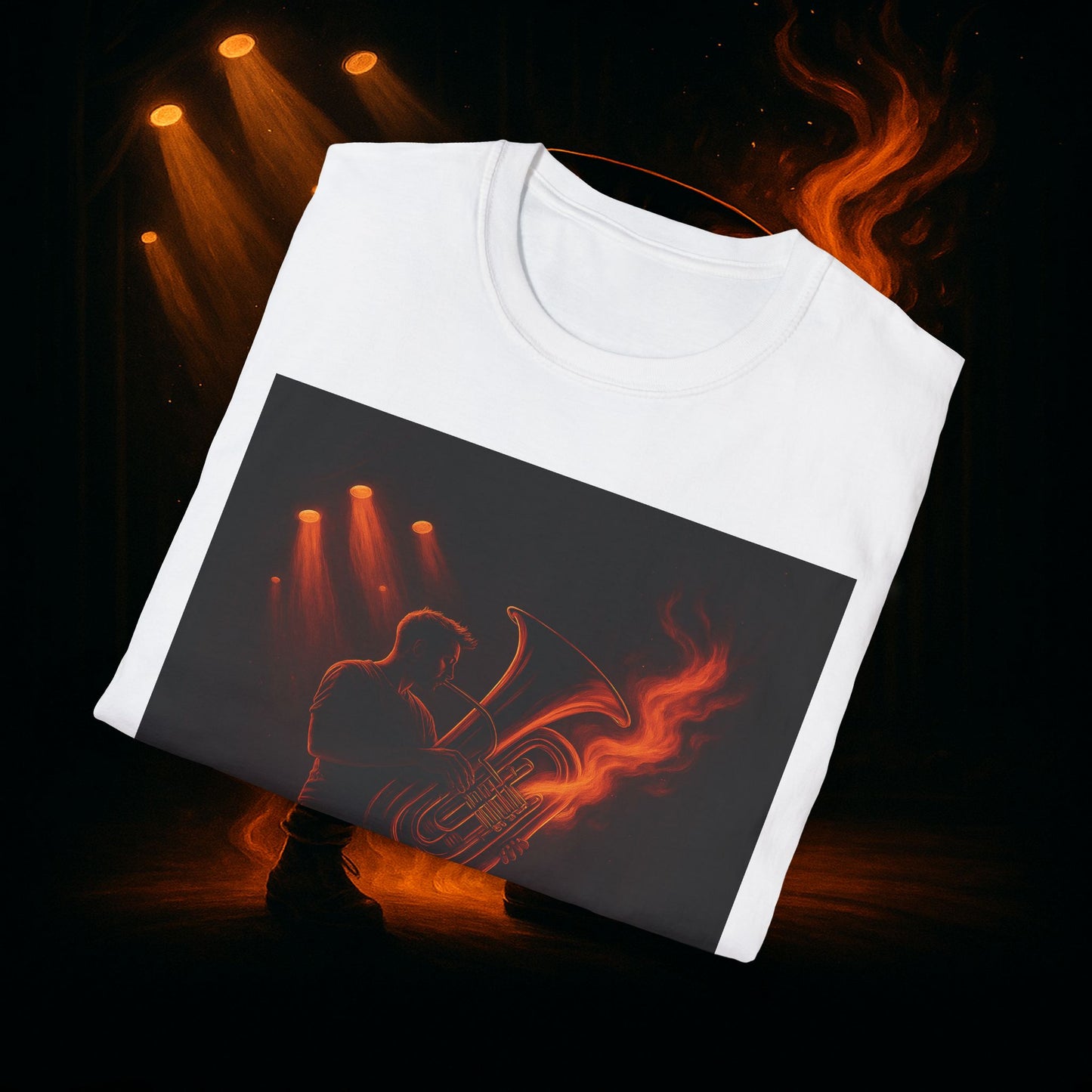"Camiseta Tuba 🎺🔥 Cuando el alma suena, todo arde.”