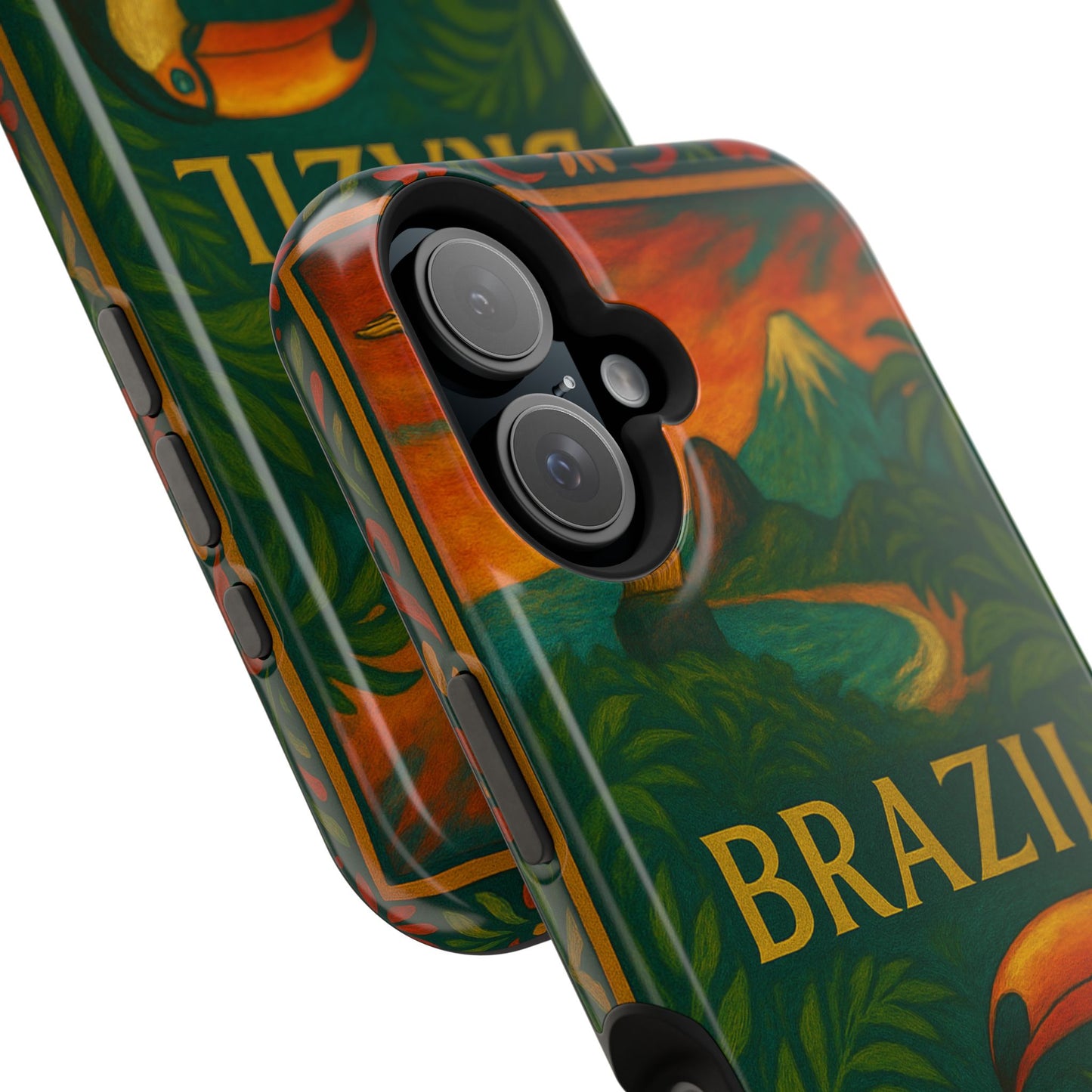 "Funda Magnética Reforzada Magnética Reforzada Brasil: Ritmo, Naturaleza y Alegría Infinita 🎶🌴🏖️"