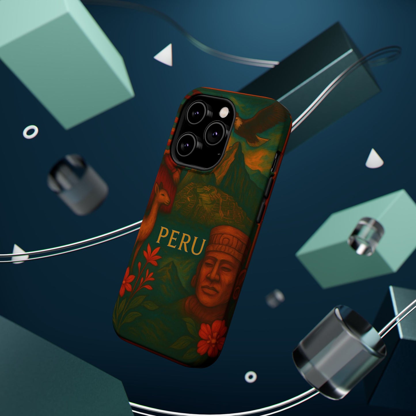 "Funda Magnética Reforzada Perú: Misticismo, Historia y Maravillas Eternas 🏔️🦙🛕"