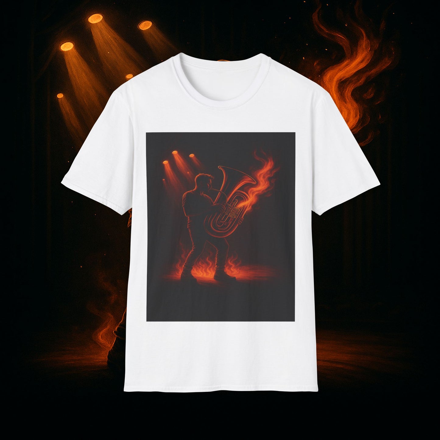 "Camiseta Tuba 🎺🔥 Cuando el alma suena, todo arde.”