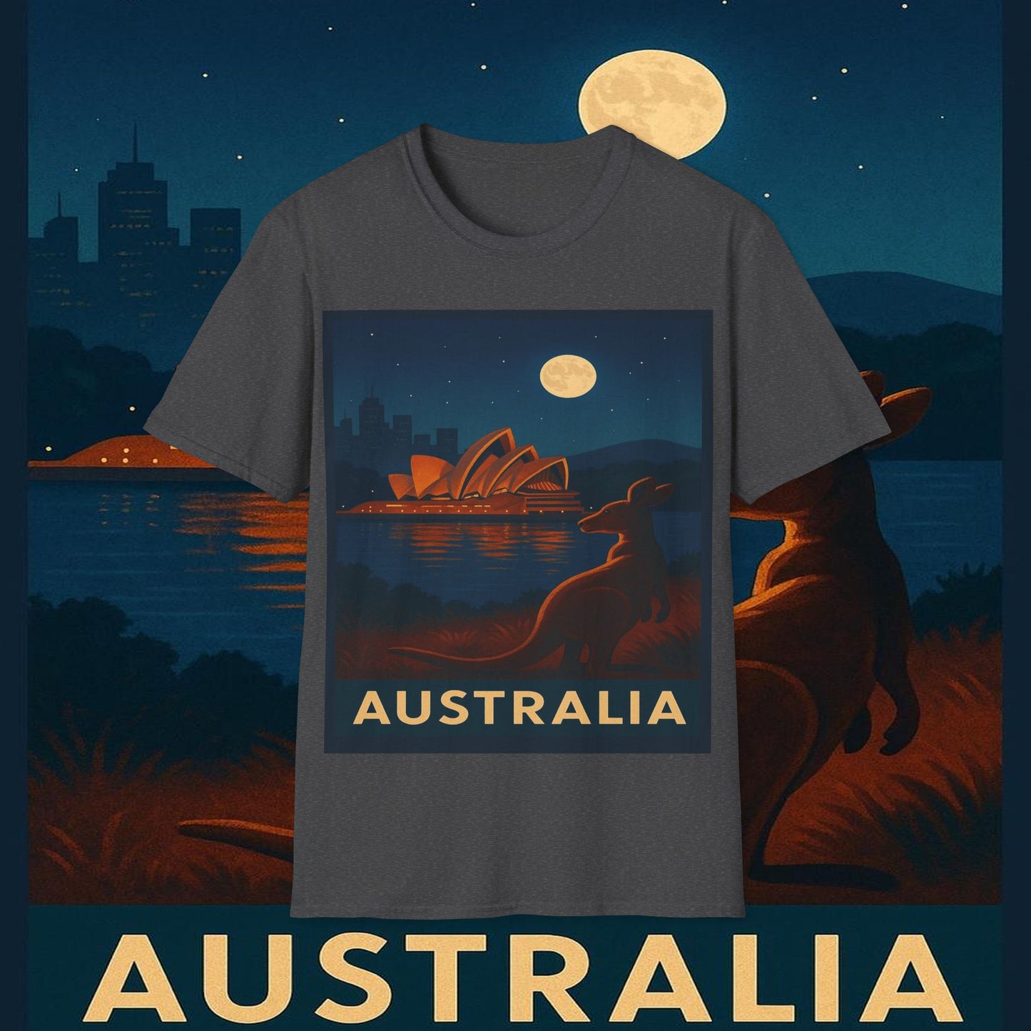 "Camiseta Australia 🌞 – Tierra de maravillas naturales y espíritu libre"
