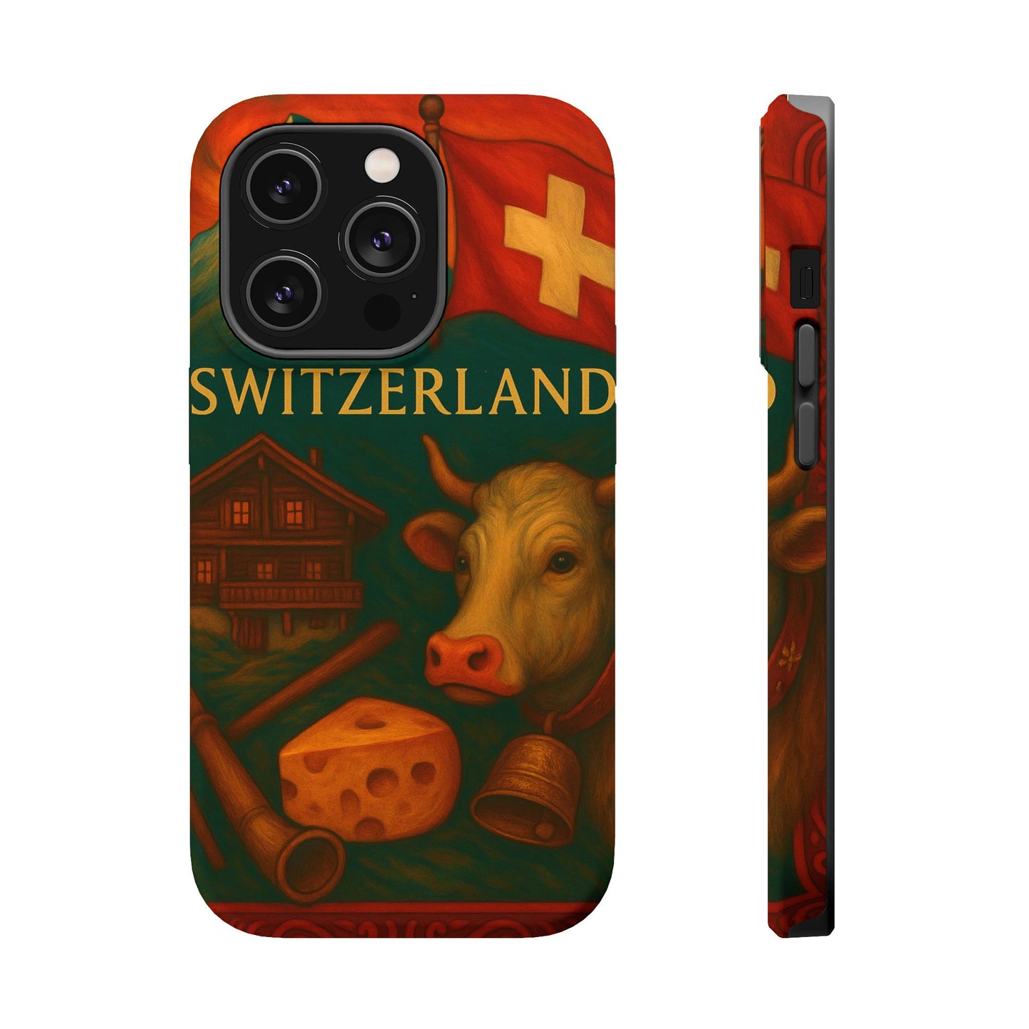 "Funda Magnética Reforzada Magnética Reforzada suiza❄️ – Tierra de montañas majestuosas y precisión legendaria"
