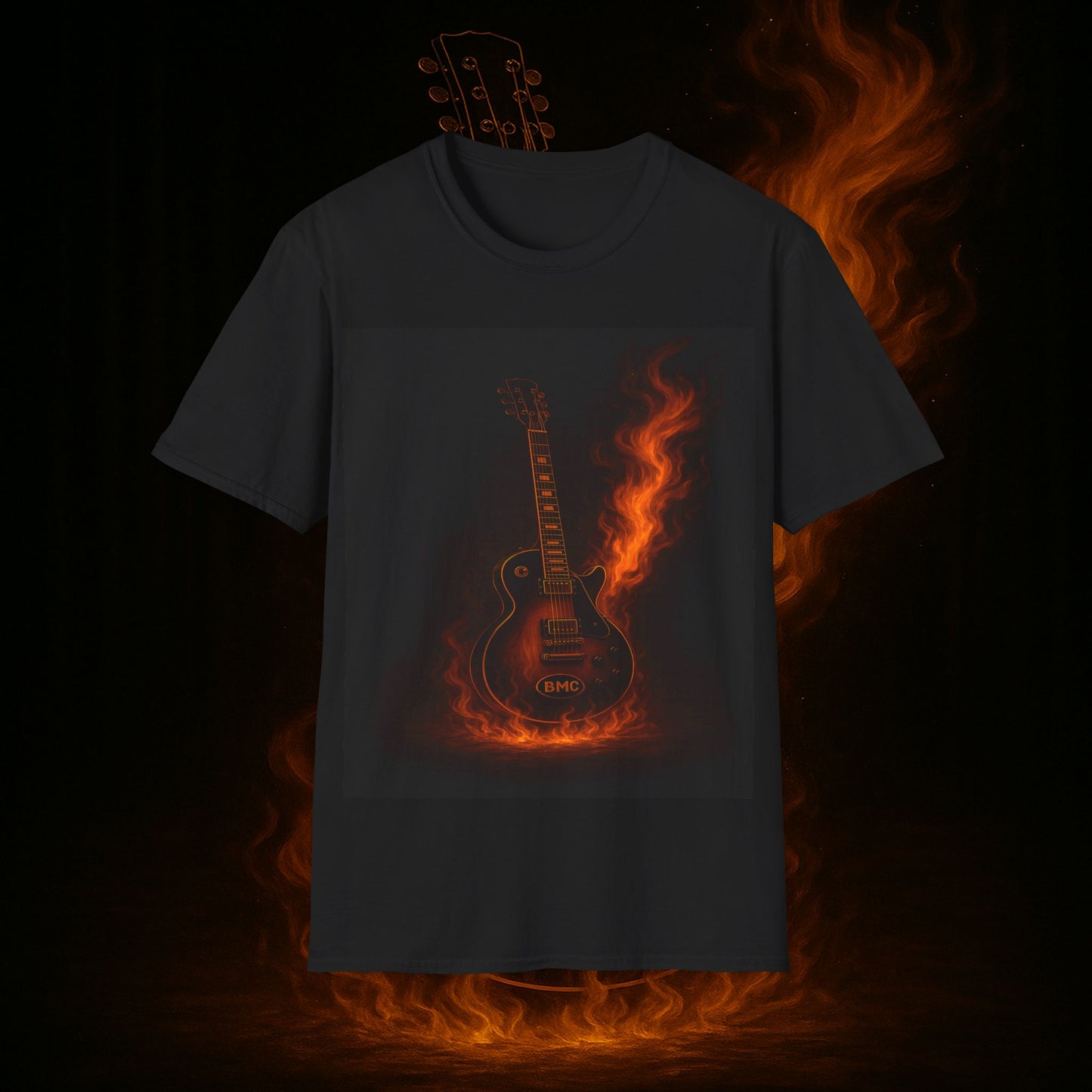 "Camiseta guitarra 🎸🔥Donde vibra una cuerda, nace una llamarada.” 🔥🎸