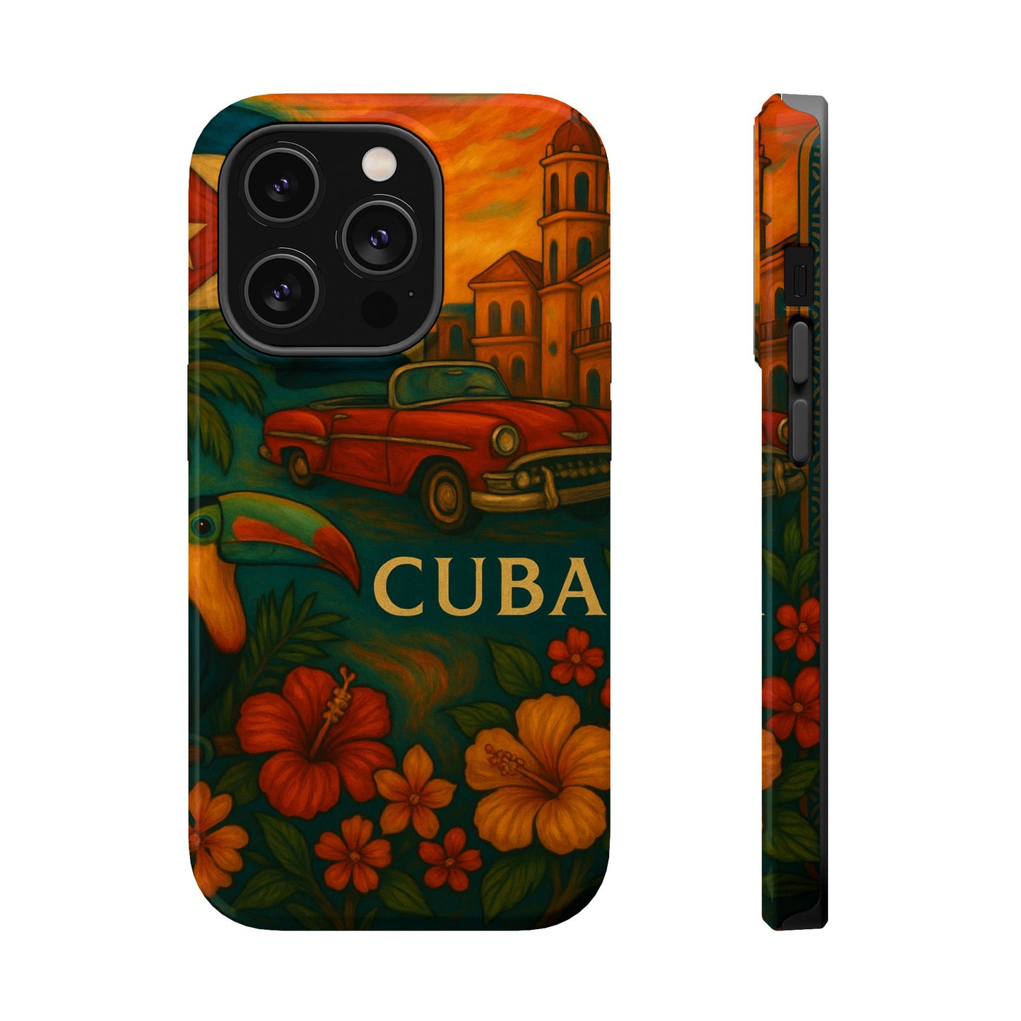 "Reinforced Magnetic Case Reinforced Magnetic Case Cuba: Rhythm, History and Caribbean Charm 🎺🚗🌴"