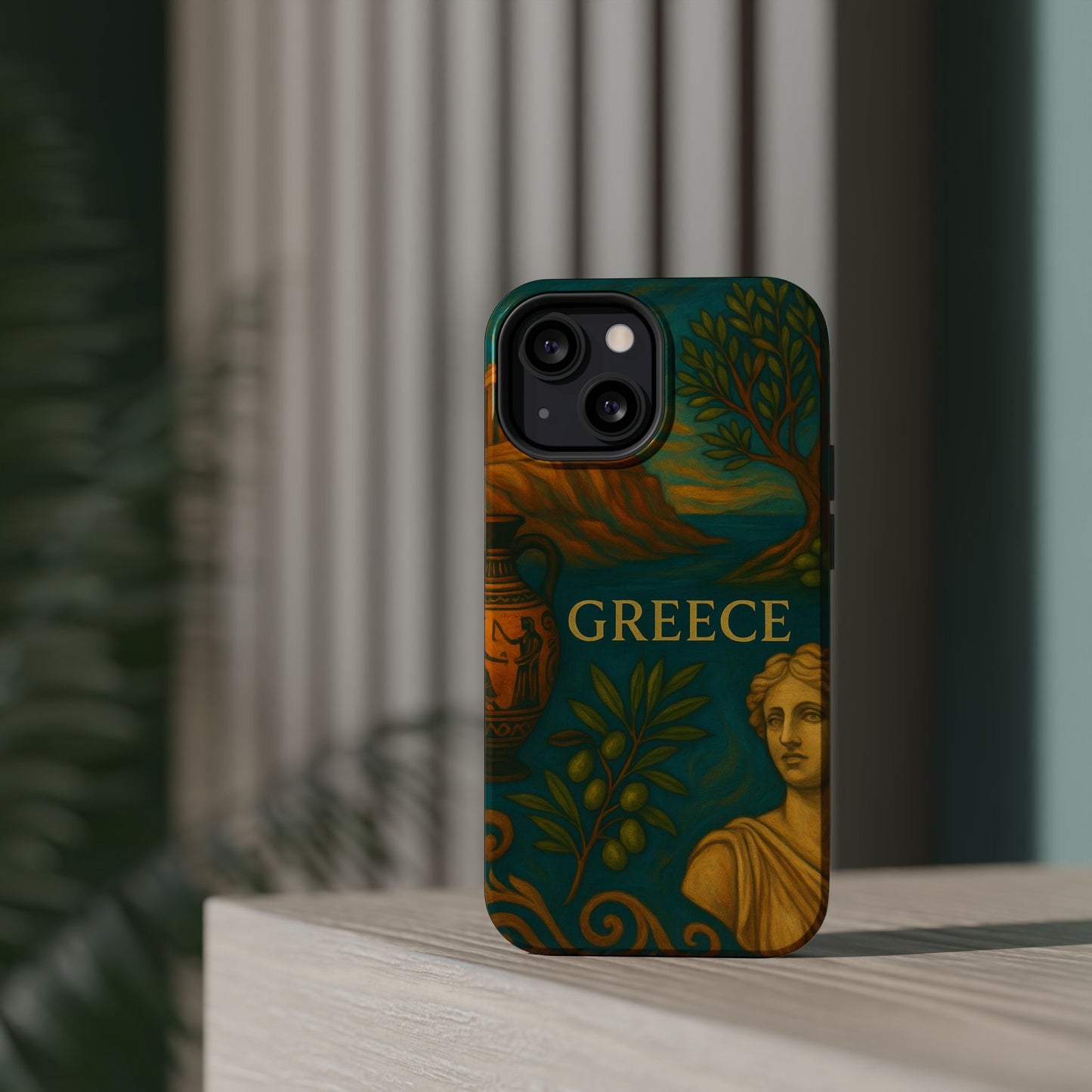 "Funda Magnética Reforzada Magnética Reforzada Grecia: Cuna de Dioses, Maravillas y Filosofía 🌊🏛️⚡"