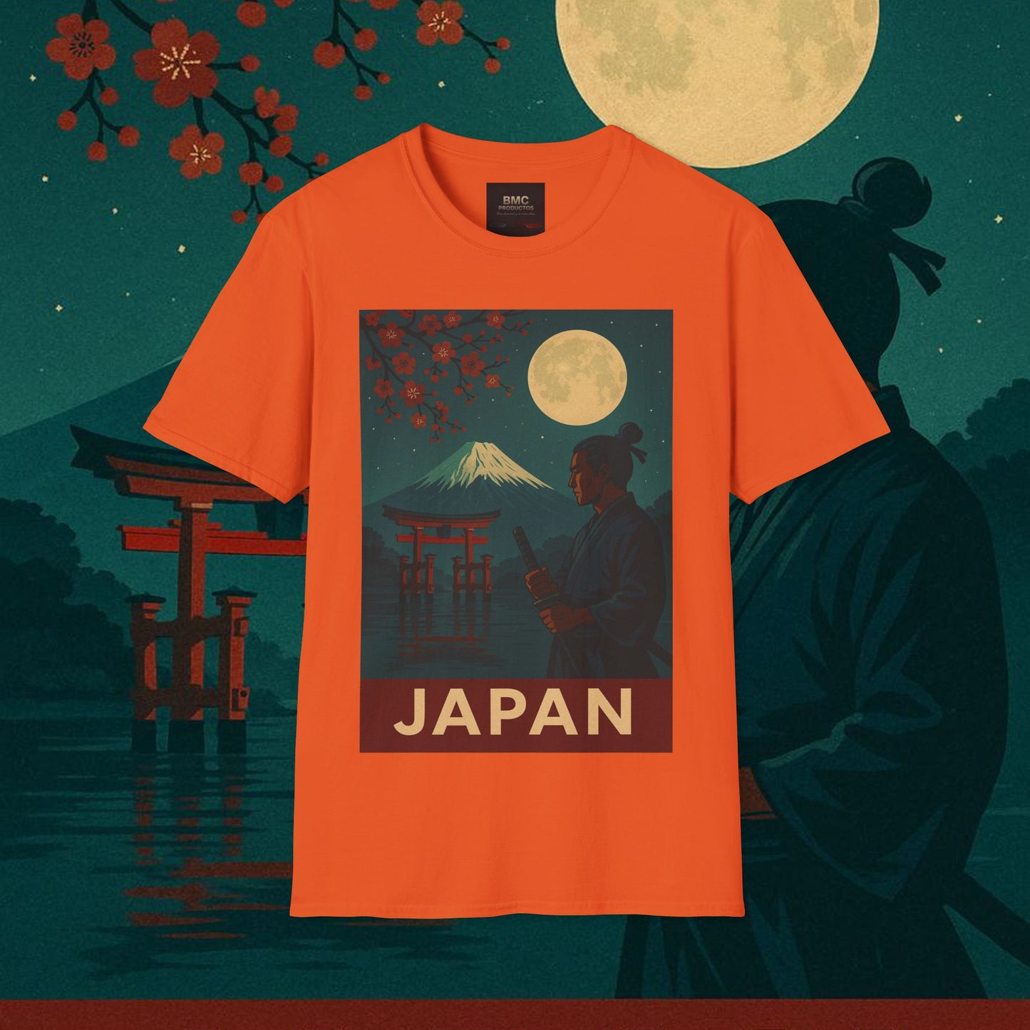 "Camiseta Japón: Tradición entre Cerezos y Montañas 🌸⛩️🗻"