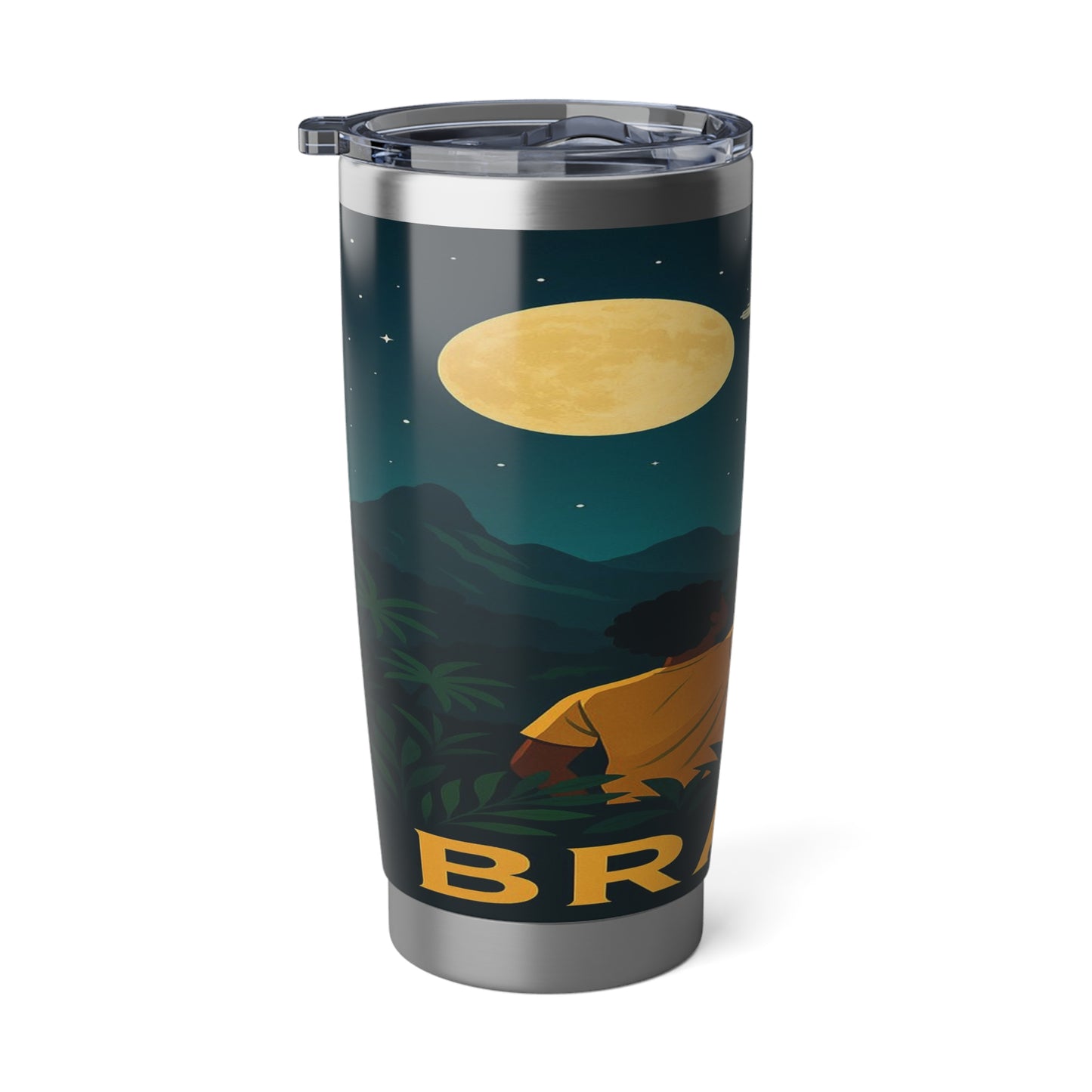 "Vaso Térmico Vagabond 20oz Brasil: Ritmo, Naturaleza y Alegría Infinita 🎶🌴🏖️"