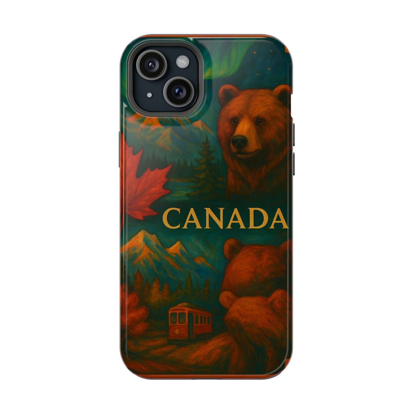 "Funda Magnética Reforzada Magnética Reforzada Canadá: Naturaleza Majestuosa y Espíritu Libre 🍁🏞️🦌"