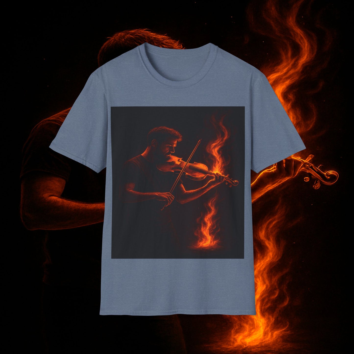 "Camiseta violin 🎻🔥 Toca con el alma. Quema con cada nota.” 🔥🎻