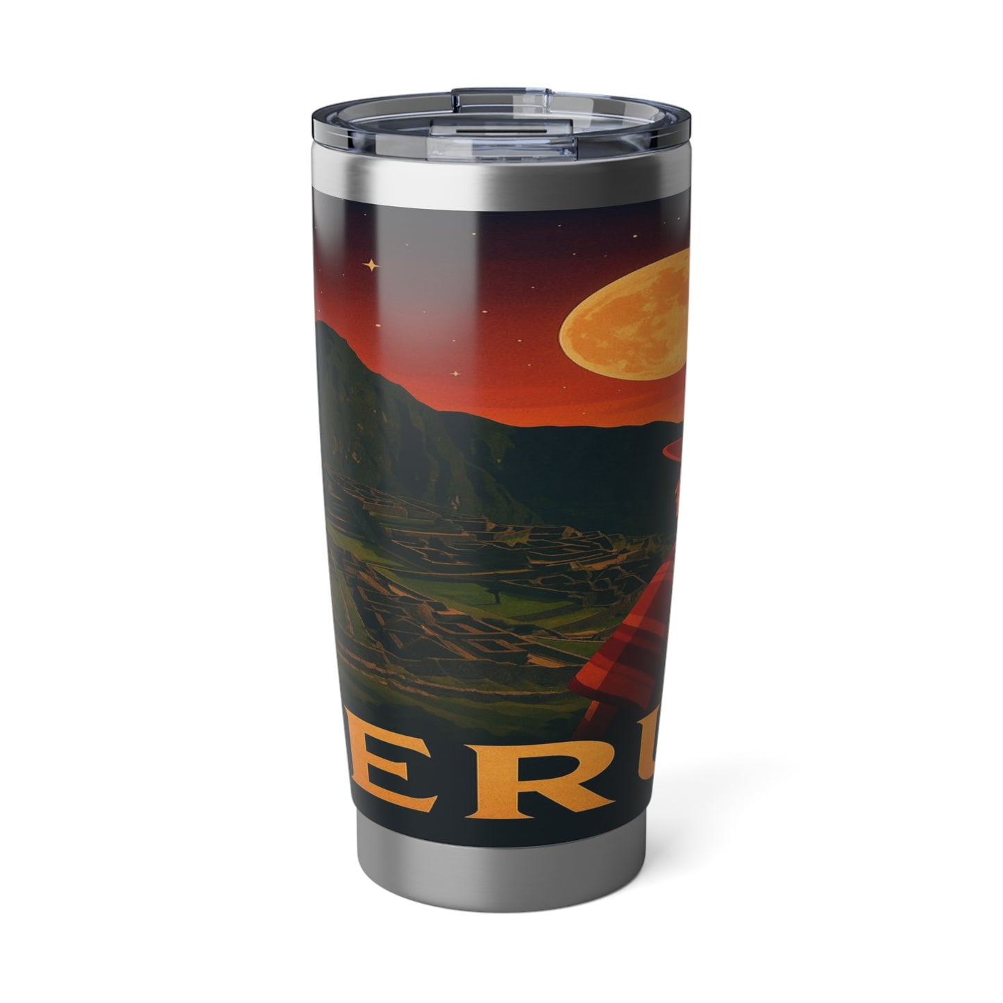 "Vaso Térmico Vagabond 20oz Perú: Misticismo, Historia y Maravillas Eternas 🏔️🦙🛕"