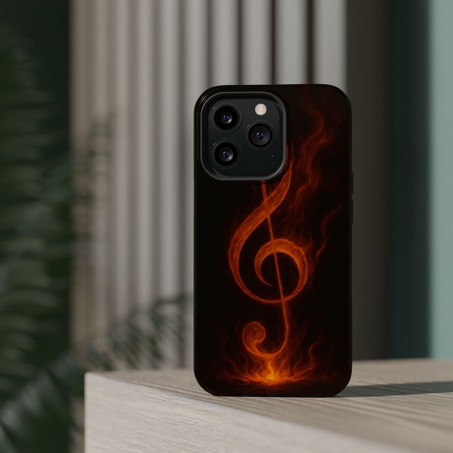 "Reinforced Magnetic Case Reinforced Magnetic Treble Clef 🎼🔥Where a note is born... a flame is born.” 🔥🎼