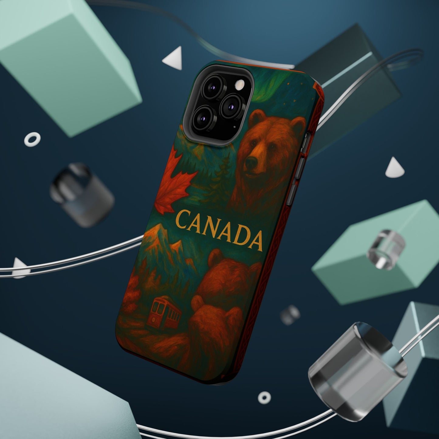 "Funda Magnética Reforzada Magnética Reforzada Canadá: Naturaleza Majestuosa y Espíritu Libre 🍁🏞️🦌"