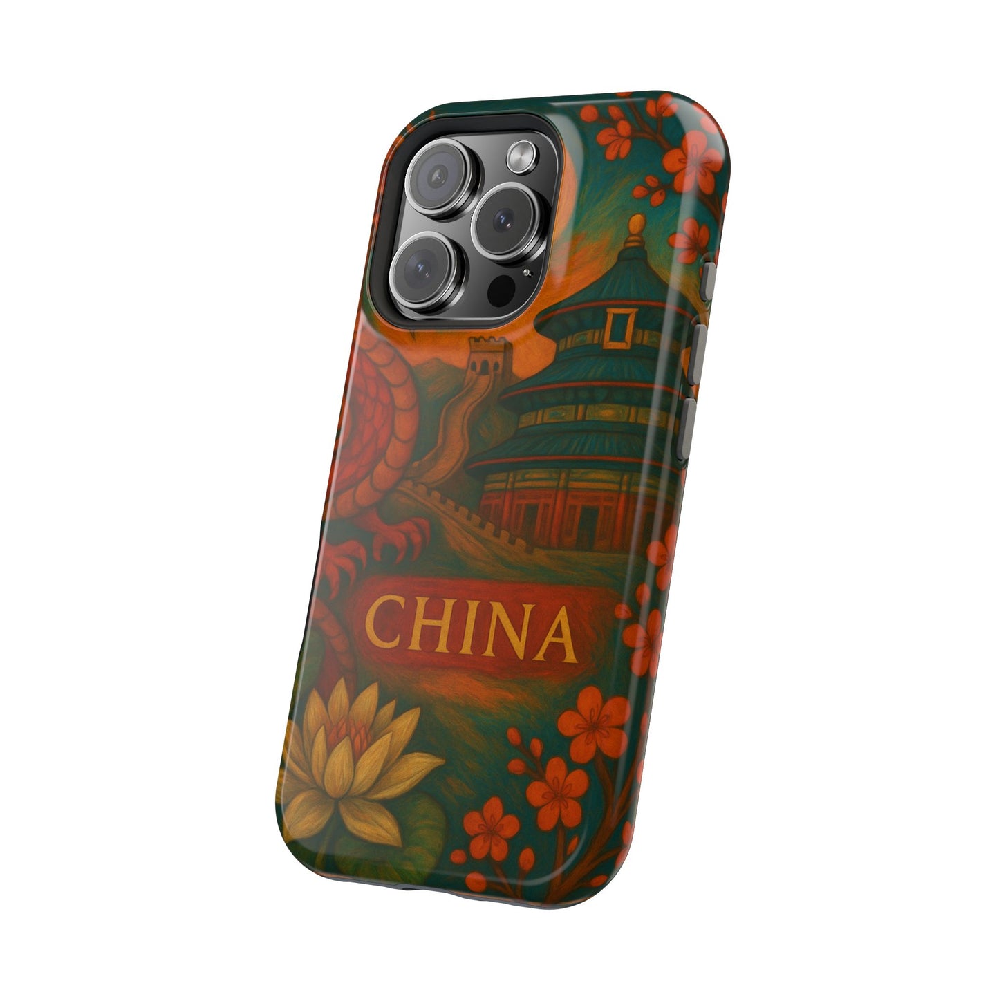 "Funda Magnética Reforzada Magnética Reforzada China – Dragones, murallas y leyendas eternas"