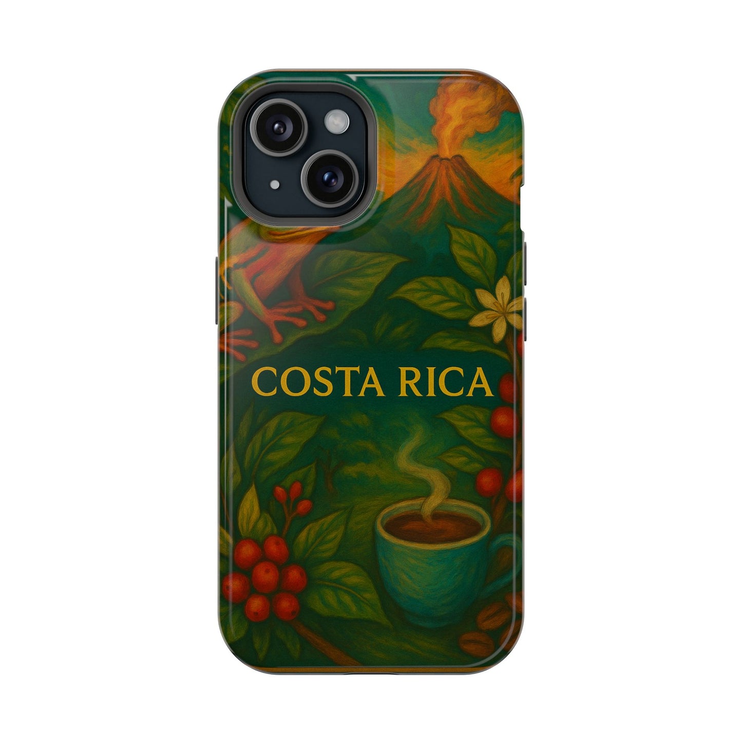 "Funda Magnética Reforzada Magnética Reforzada Costa Rica: Pura Vida entre Volcanes y Selvas 🌋🌴🦜"