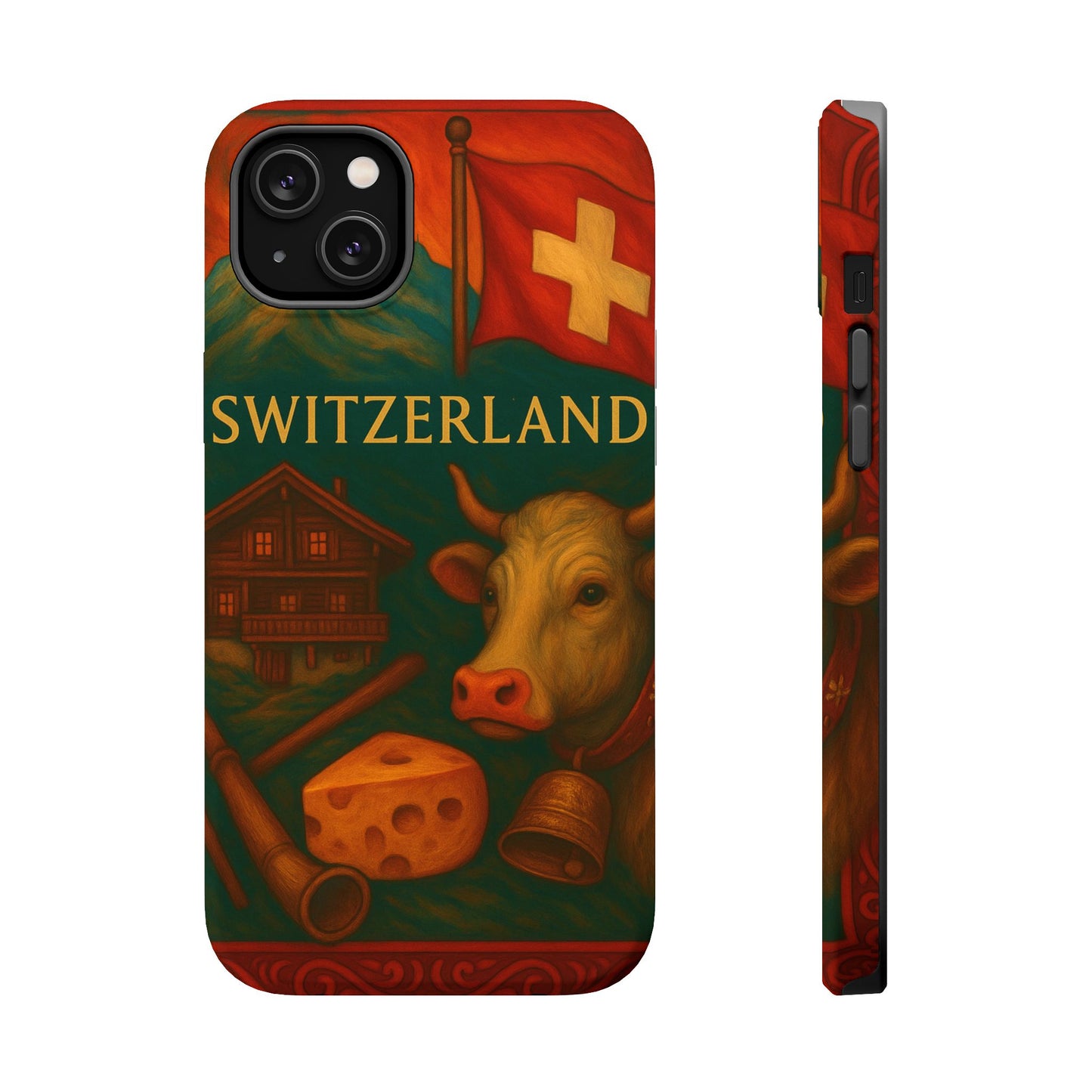"Funda Magnética Reforzada Magnética Reforzada suiza❄️ – Tierra de montañas majestuosas y precisión legendaria"