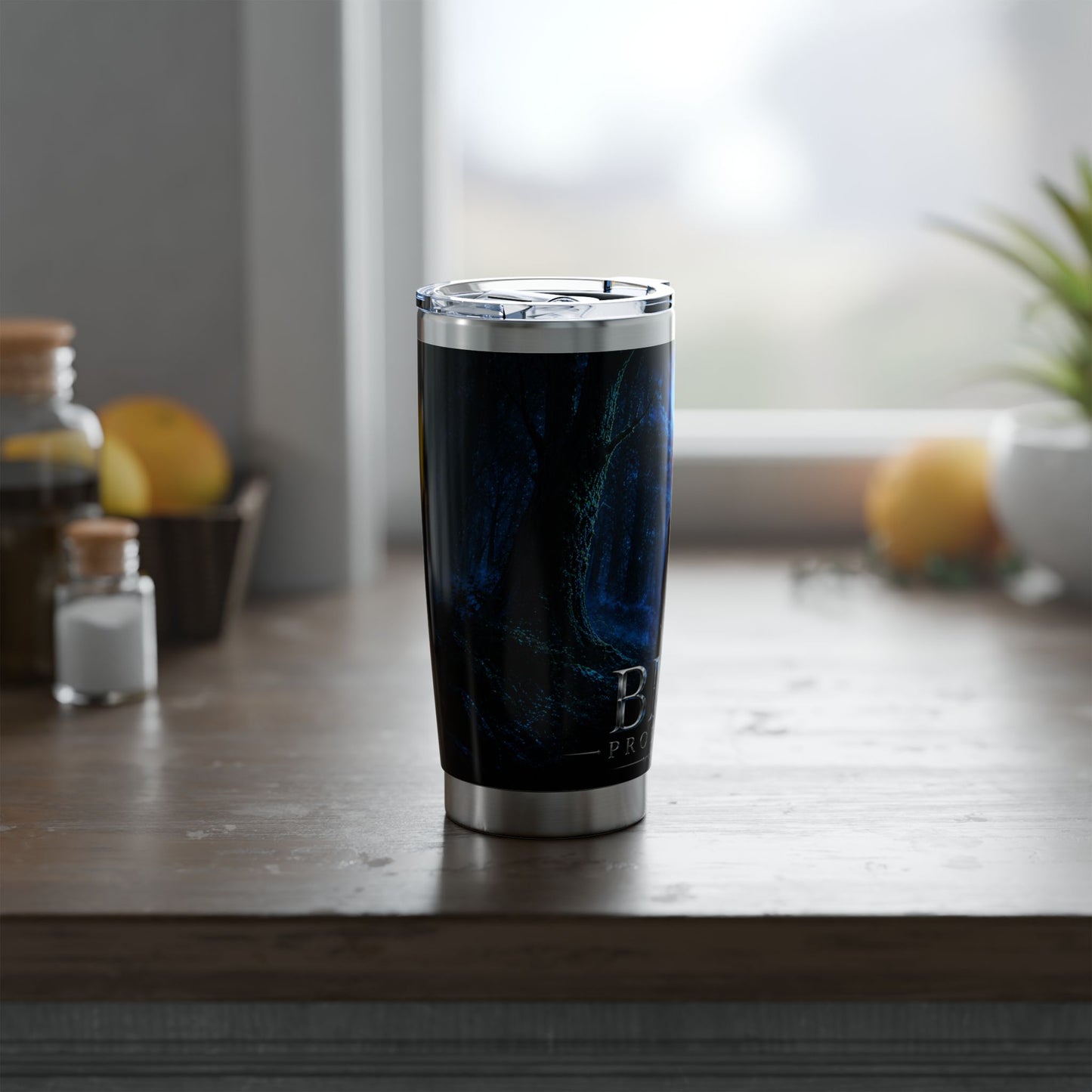 "Vaso Térmico Vagabond 20oz🖤 El Vigía del Bosque Oscuro"