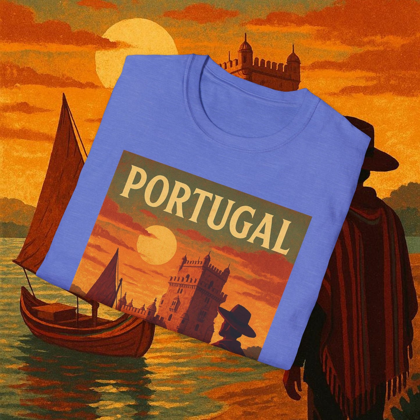 "Camiseta Portugal: Encanto Atlántico, Fados y Azulejos 🌊🎶🧿"