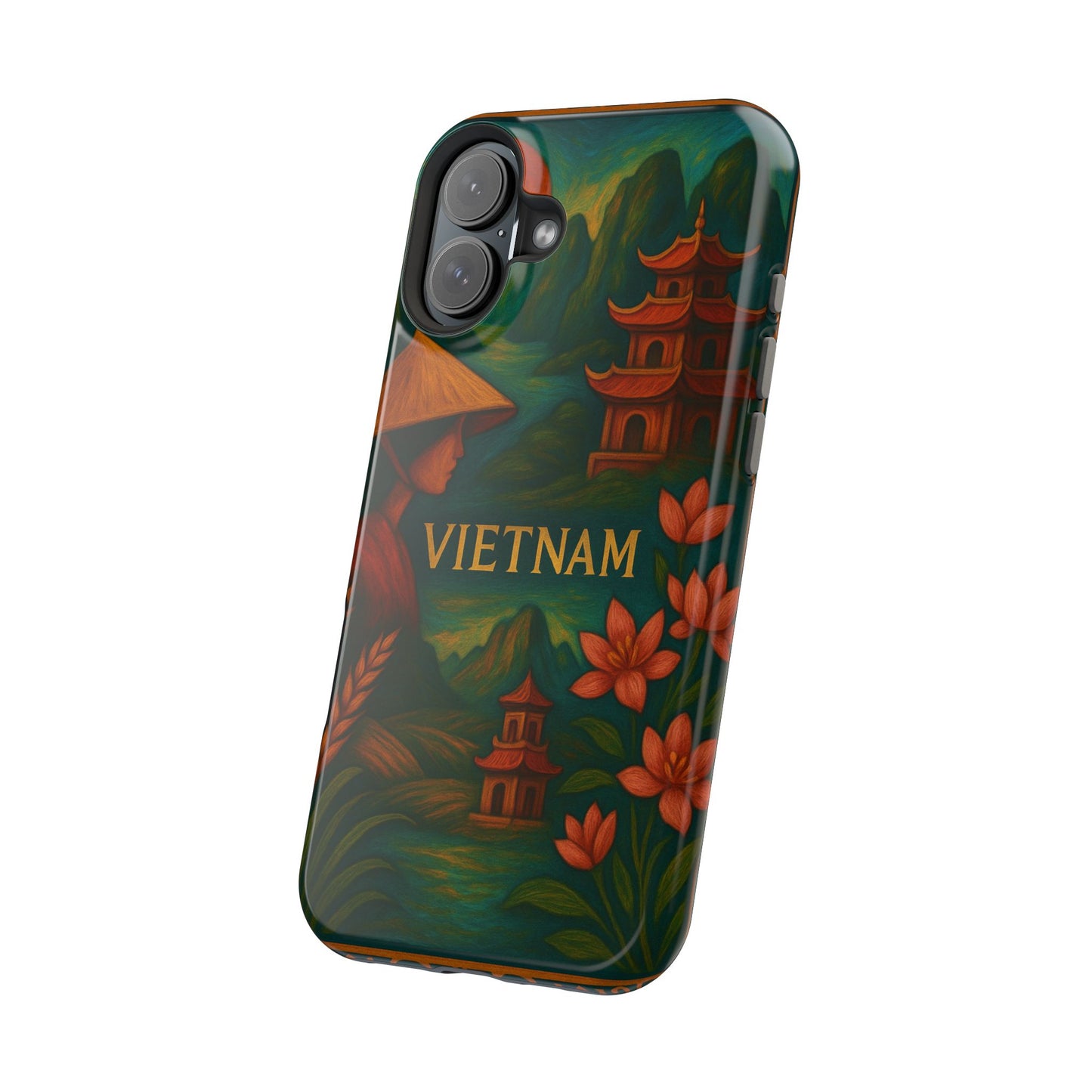 "Reinforced Magnetic Case Vietnam: Tradition, Nature and Ancestral Legends 🎋🏯🐉"