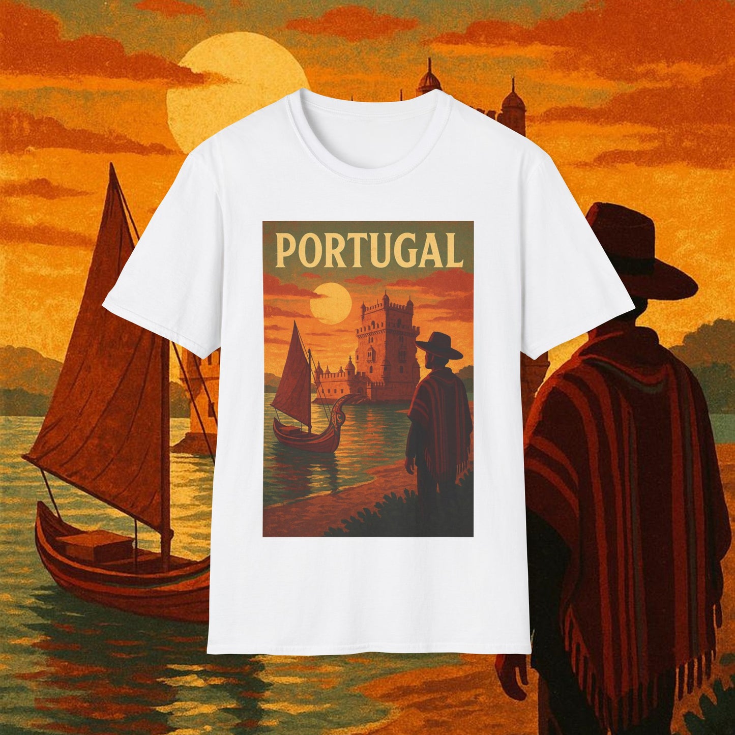 "Camiseta Portugal: Encanto Atlántico, Fados y Azulejos 🌊🎶🧿"