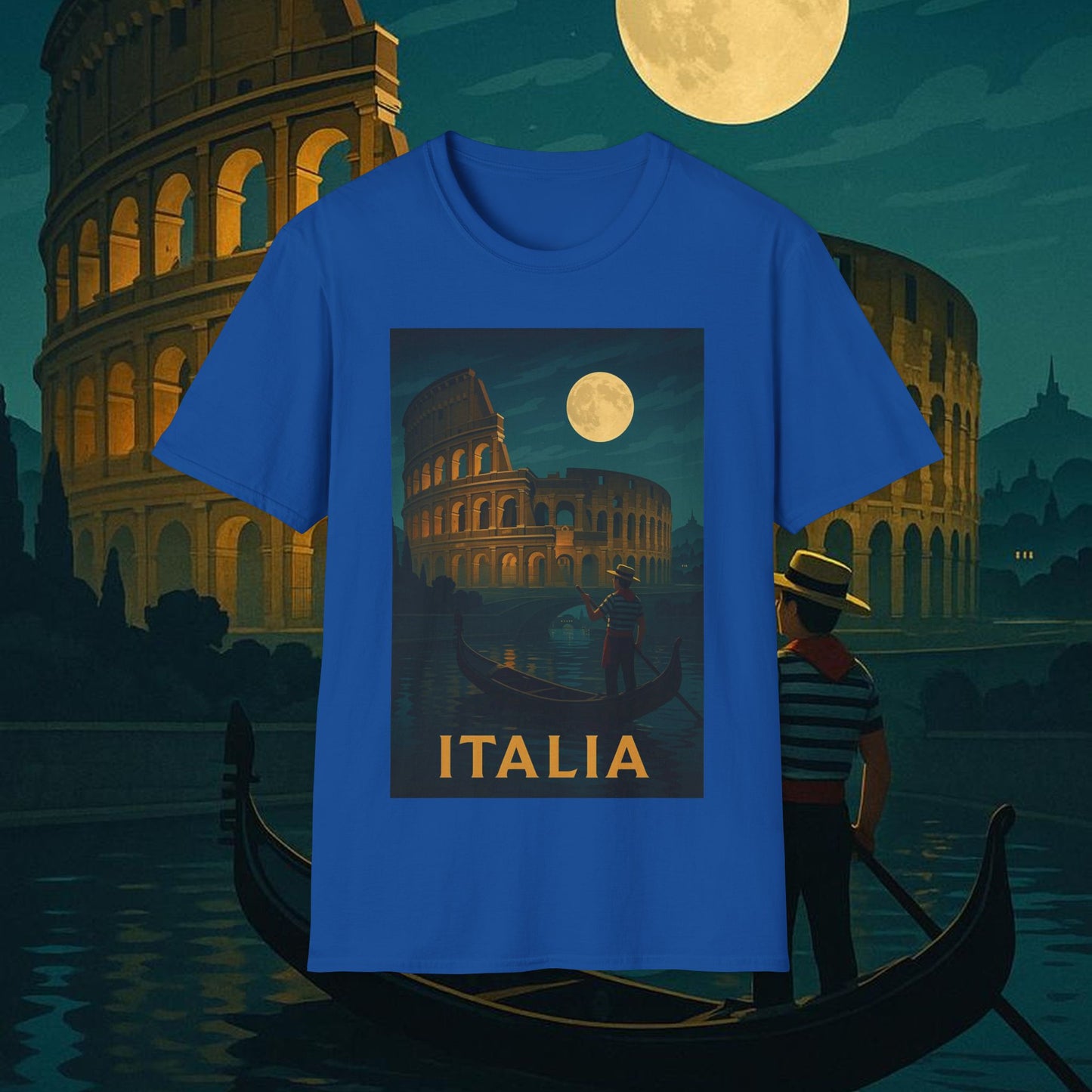 "Camiseta Italia: Arte, Pasión y Sabores Eternos 🎨🍝🏛️"