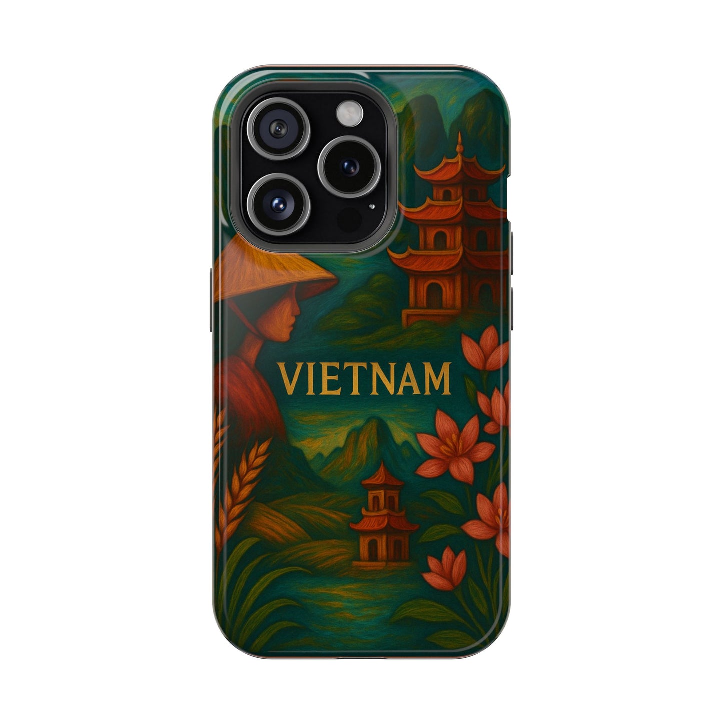 "Reinforced Magnetic Case Vietnam: Tradition, Nature and Ancestral Legends 🎋🏯🐉"