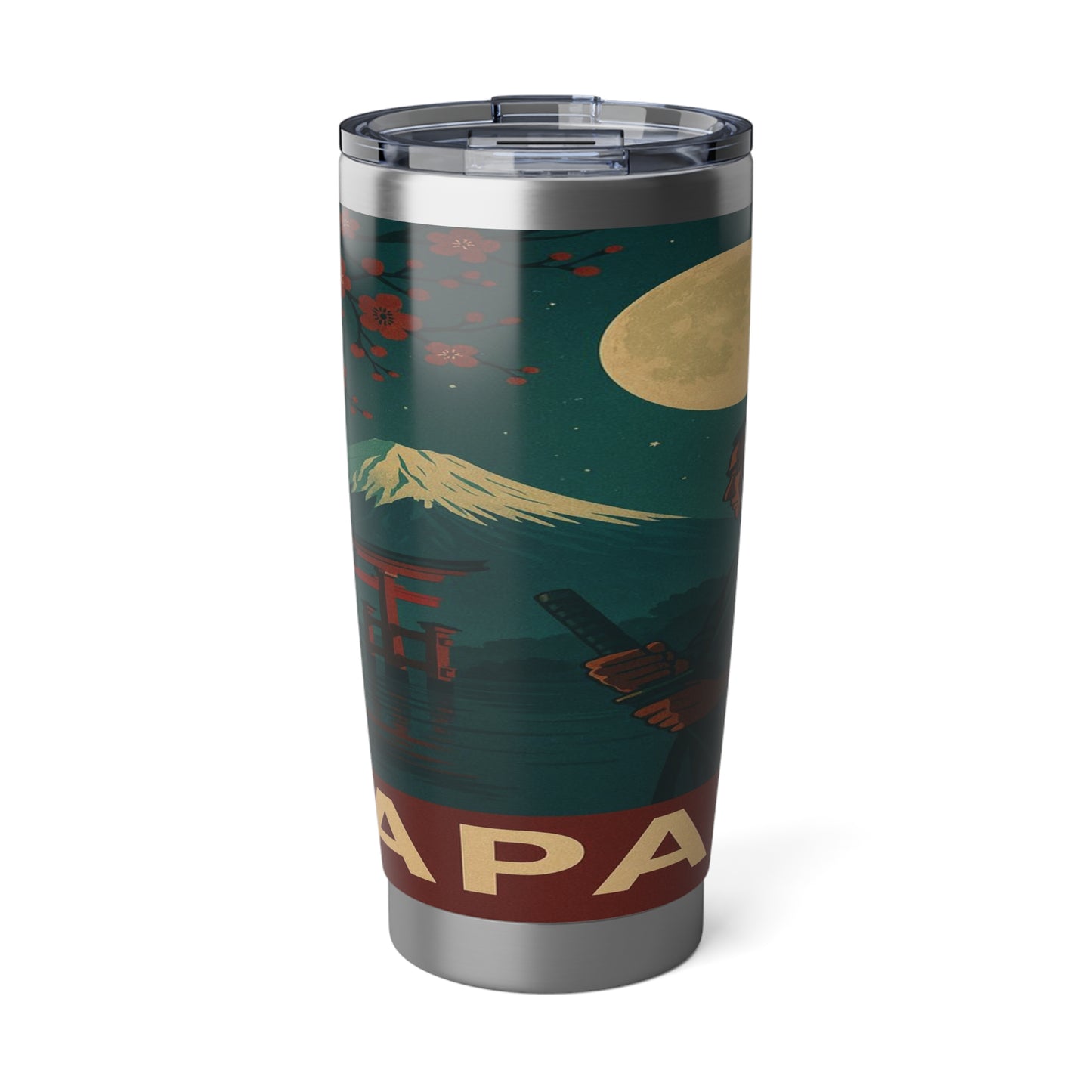 "Vaso Térmico Vagabond 20oz Japón: Tradición entre Cerezos y Montañas 🌸⛩️🗻"