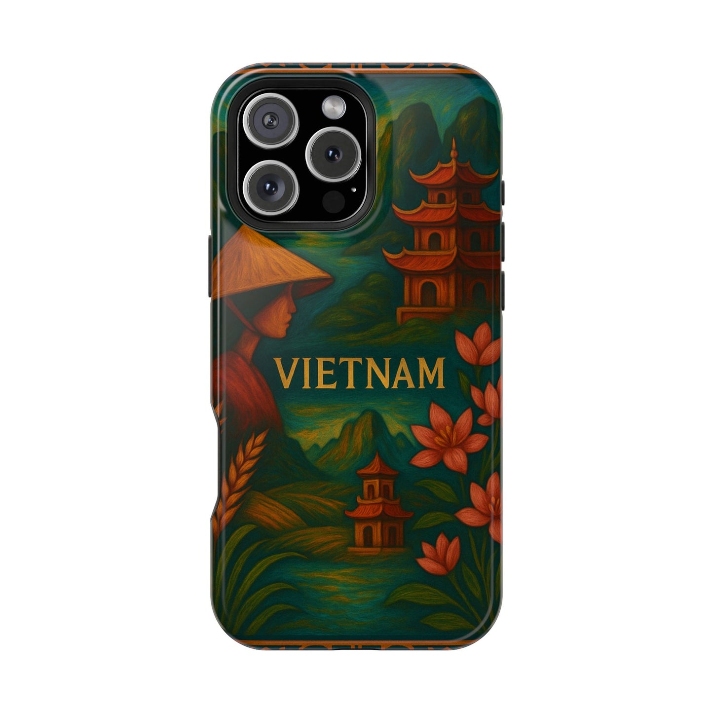 "Reinforced Magnetic Case Vietnam: Tradition, Nature and Ancestral Legends 🎋🏯🐉"
