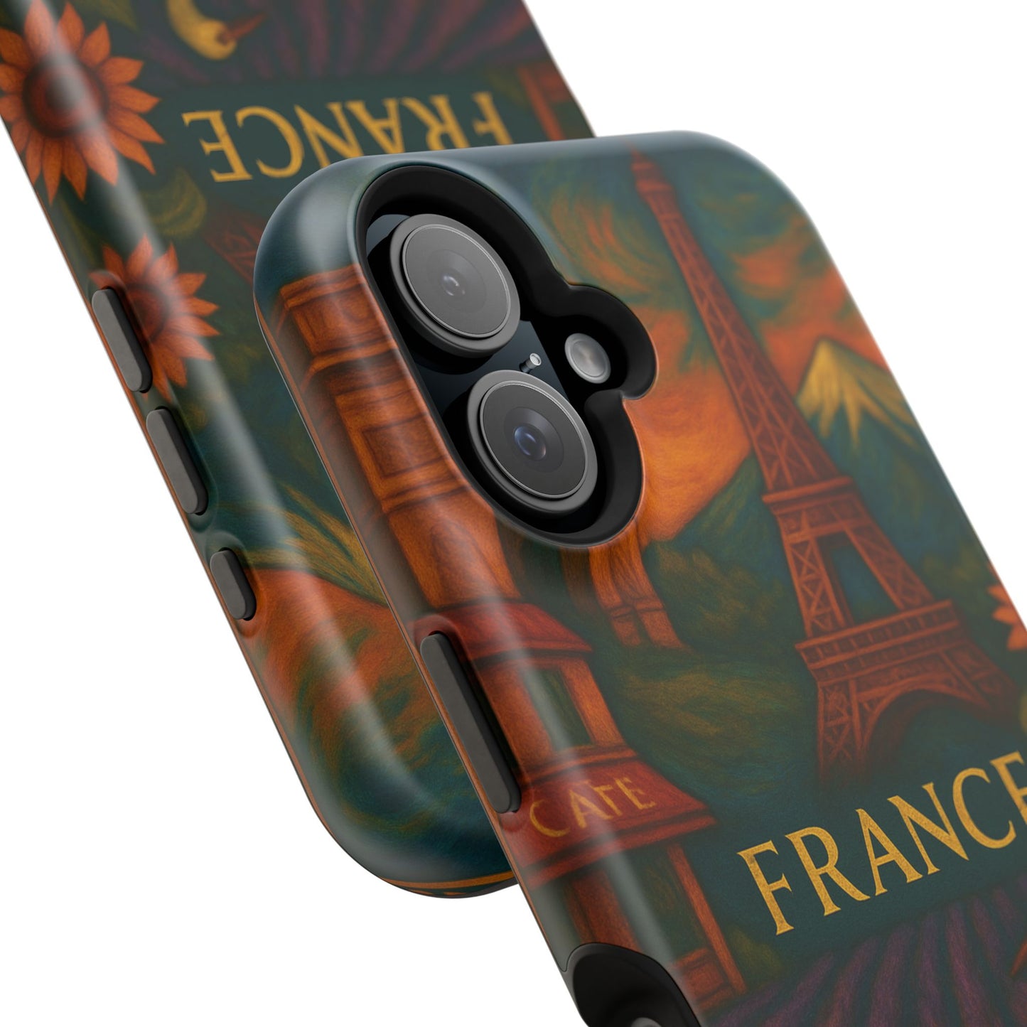 "Funda Magnética Reforzada Francia: Romance bajo la Luna 🌙🗼✨"
