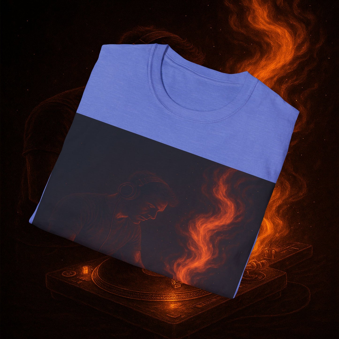 "Camiseta dj 🎧🔥 No mezclas canciones… mezclas fuego.” 🔥🎧