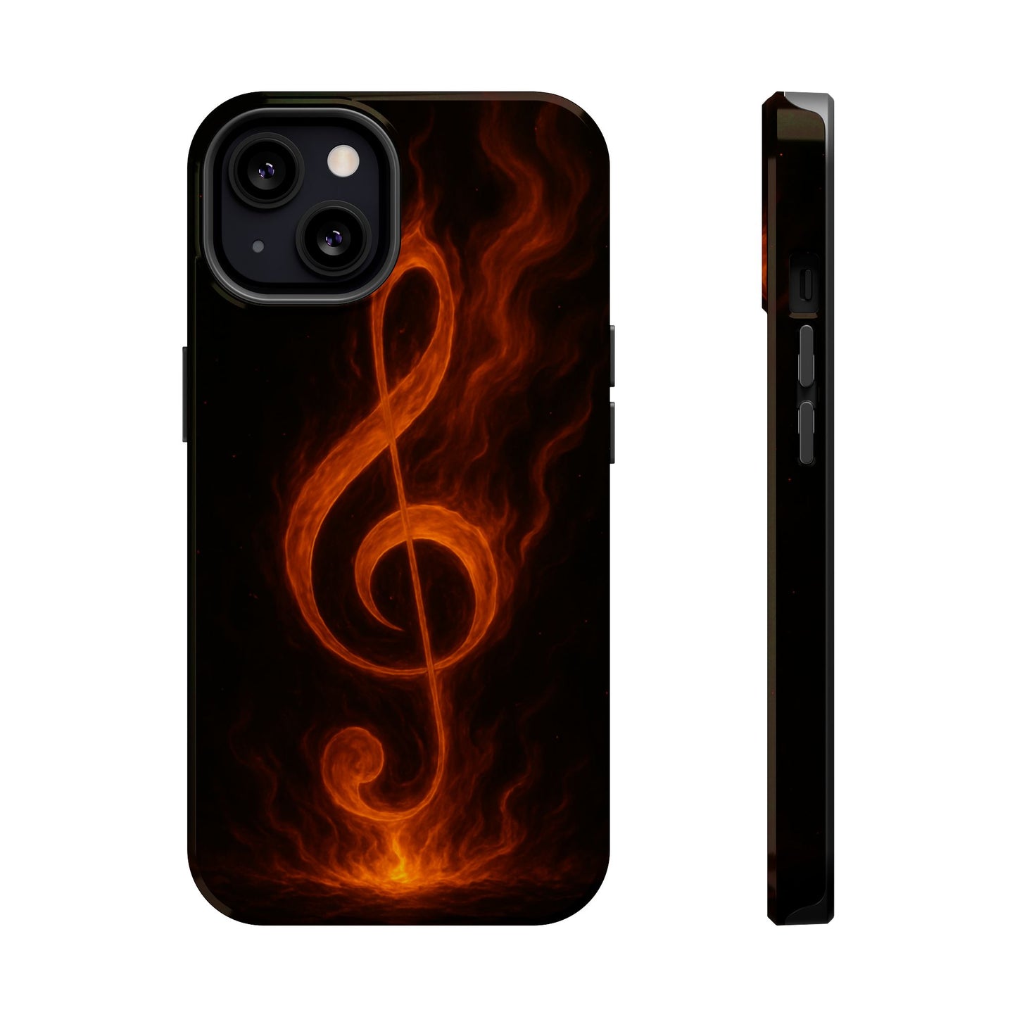 "Reinforced Magnetic Case Reinforced Magnetic Treble Clef 🎼🔥Where a note is born... a flame is born.” 🔥🎼