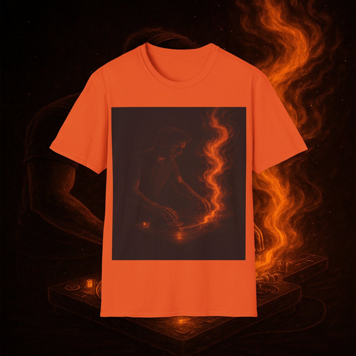 "Camiseta dj 🎧🔥 No mezclas canciones… mezclas fuego.” 🔥🎧