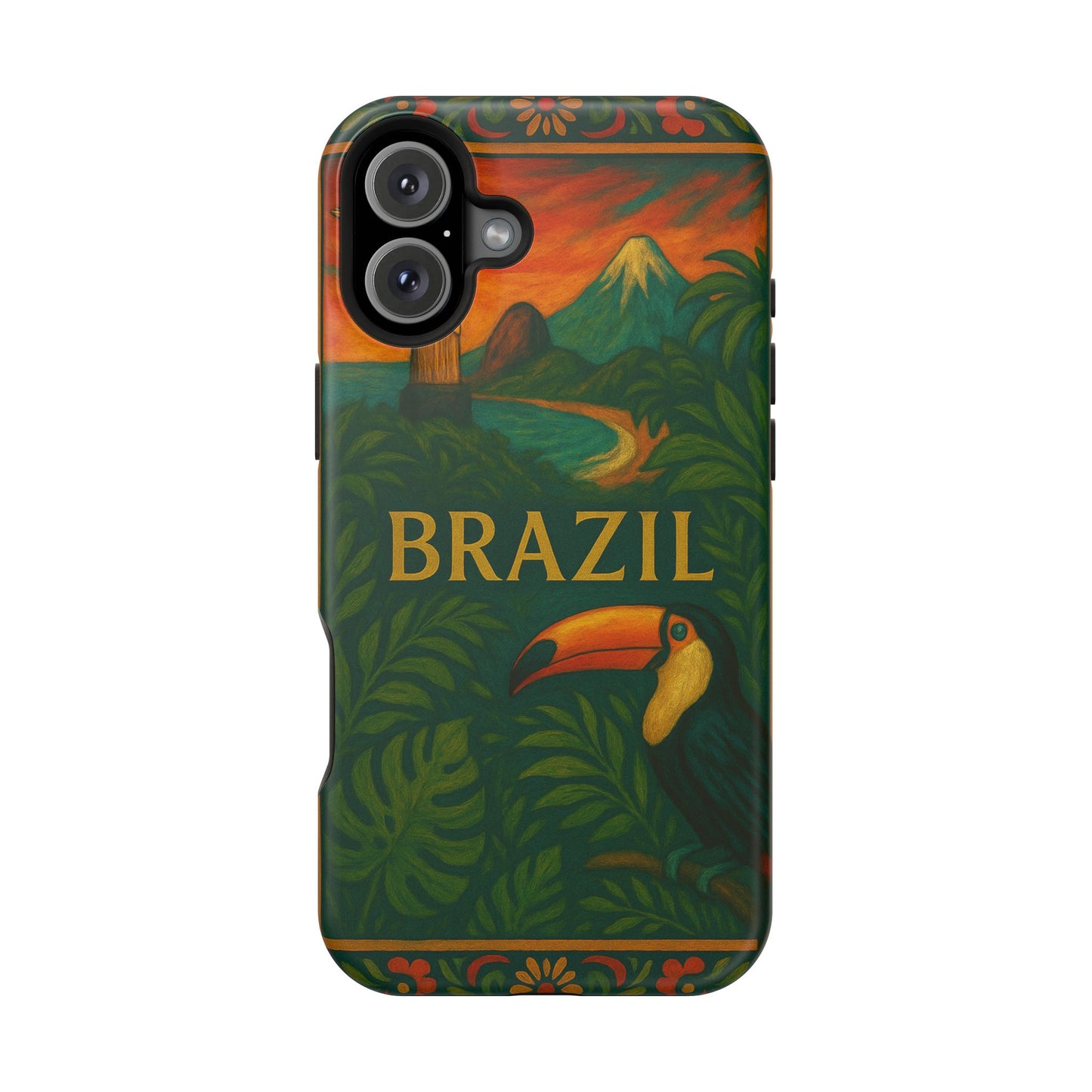 "Funda Magnética Reforzada Magnética Reforzada Brasil: Ritmo, Naturaleza y Alegría Infinita 🎶🌴🏖️"
