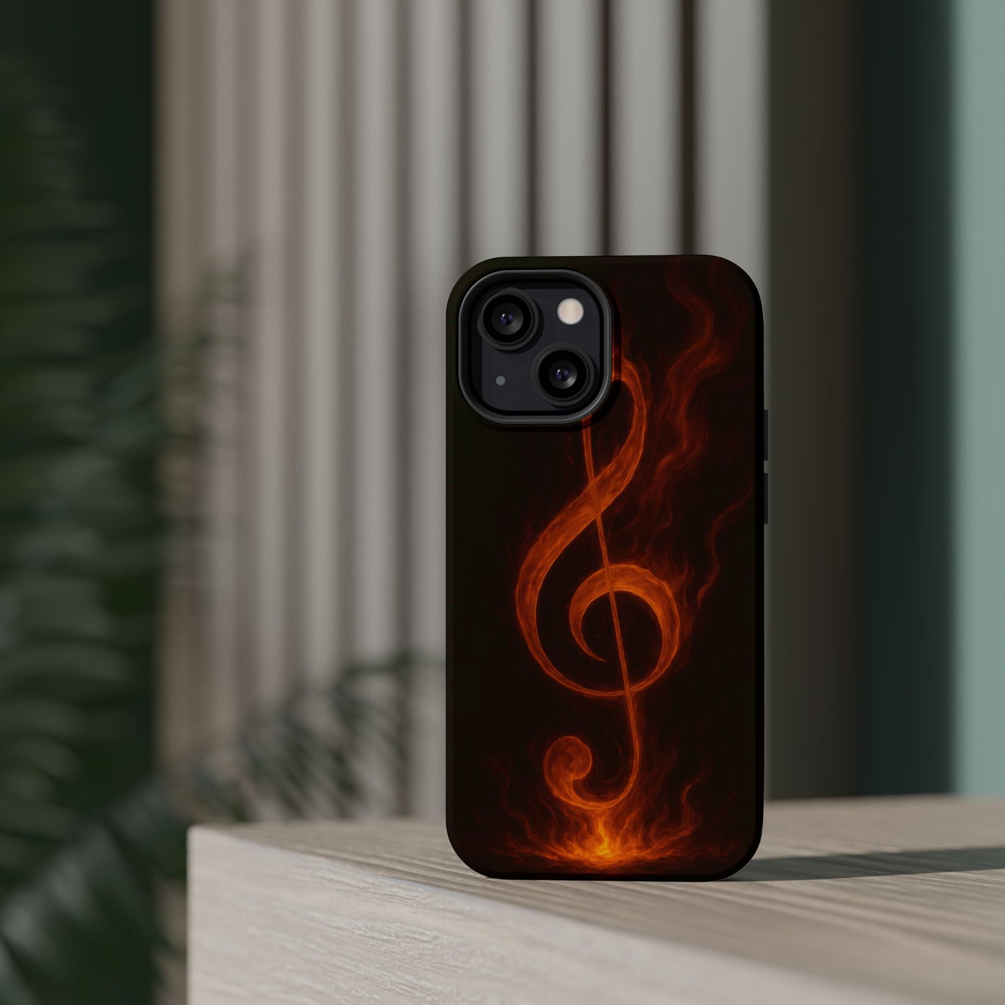 "Reinforced Magnetic Case Reinforced Magnetic Treble Clef 🎼🔥Where a note is born... a flame is born.” 🔥🎼