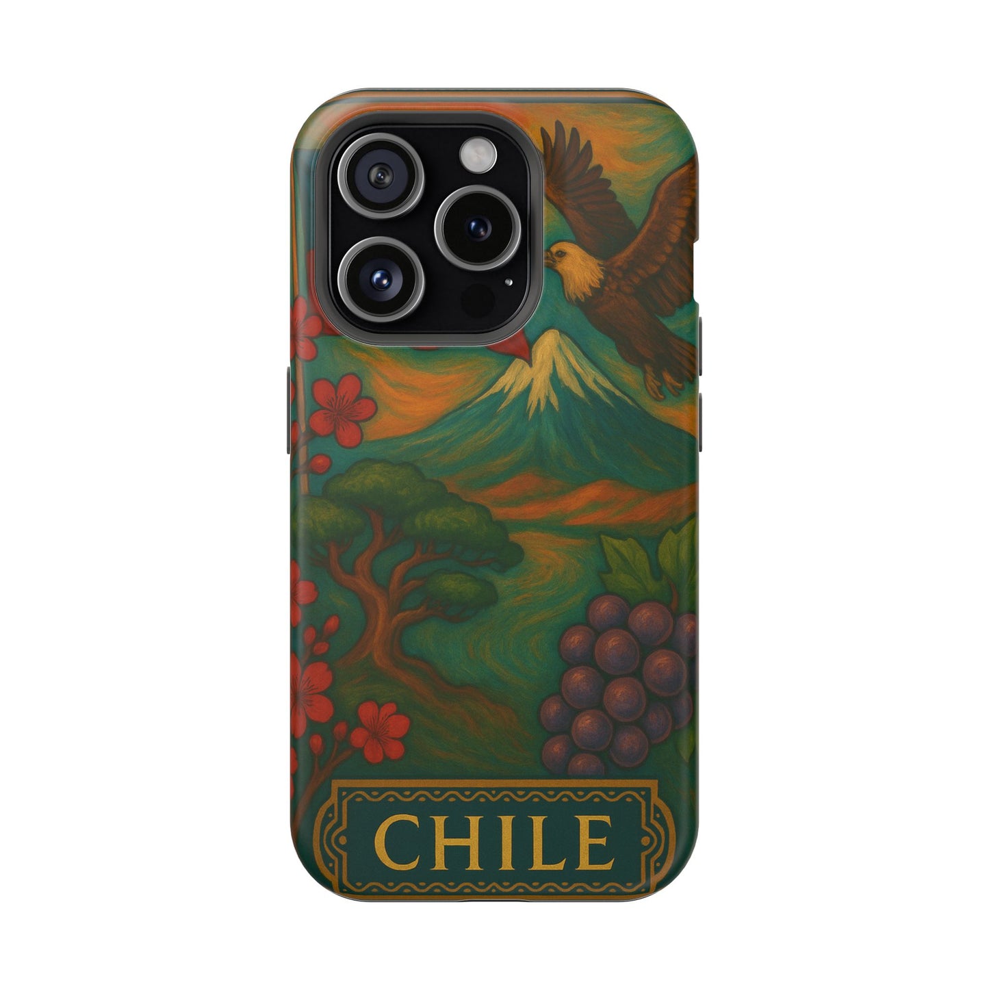"Funda Magnética Reforzada Magnética Reforzada Chile: Naturaleza Indómita y Horizontes Eternos 🏔️🍇🏜️"