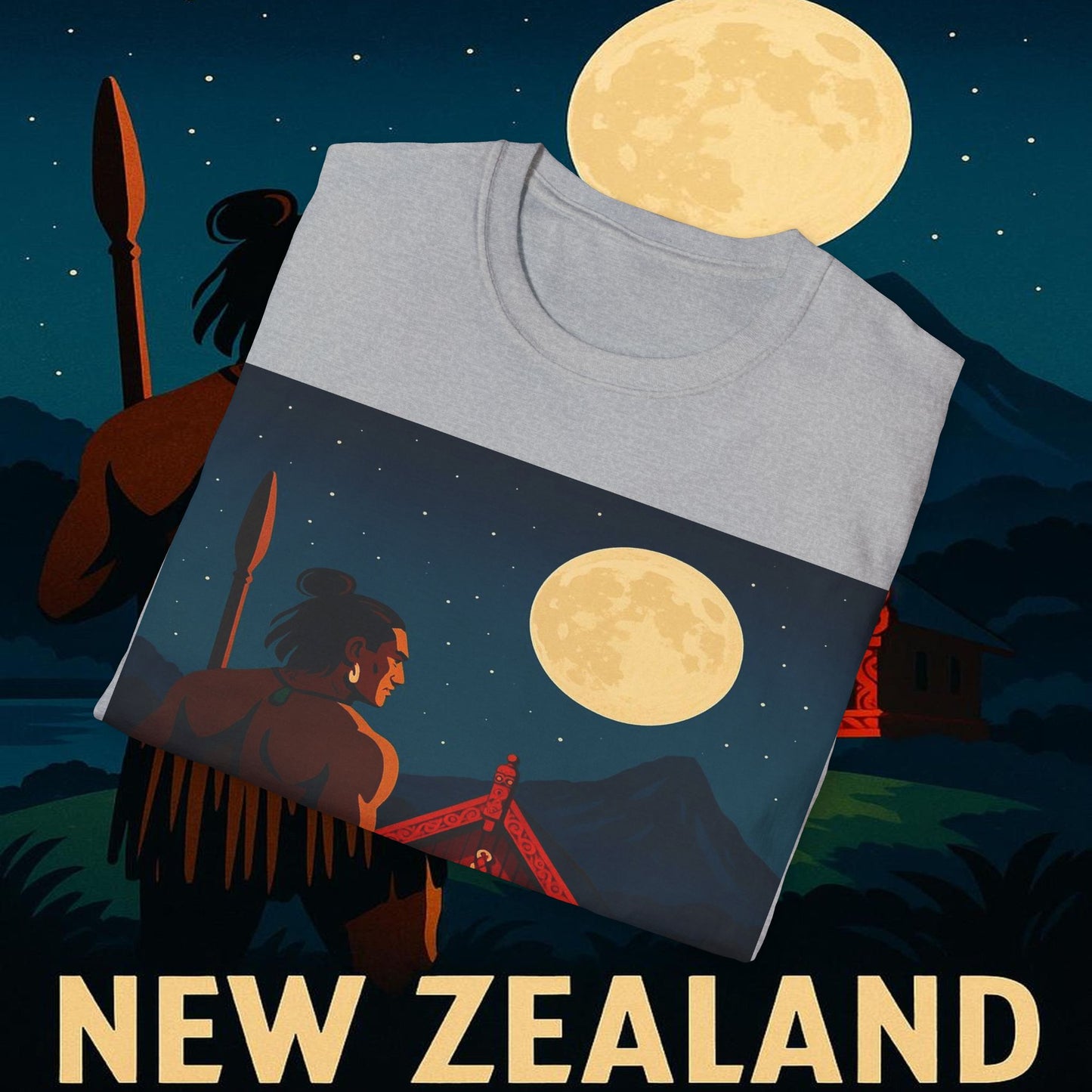"Camiseta Nueva Zelanda 🏞️ – El paraíso de la naturaleza y la aventura"