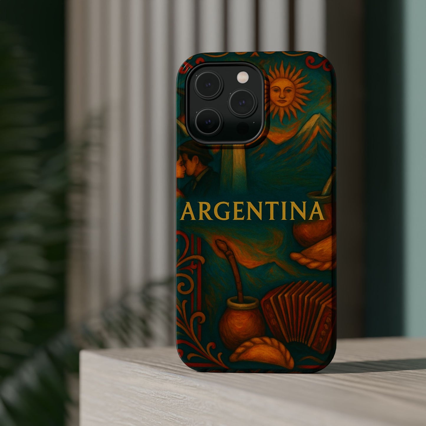"Funda Magnética Reforzada Argentina: Pasión, Tradición y Tierra de Sueños🔥🏞️"