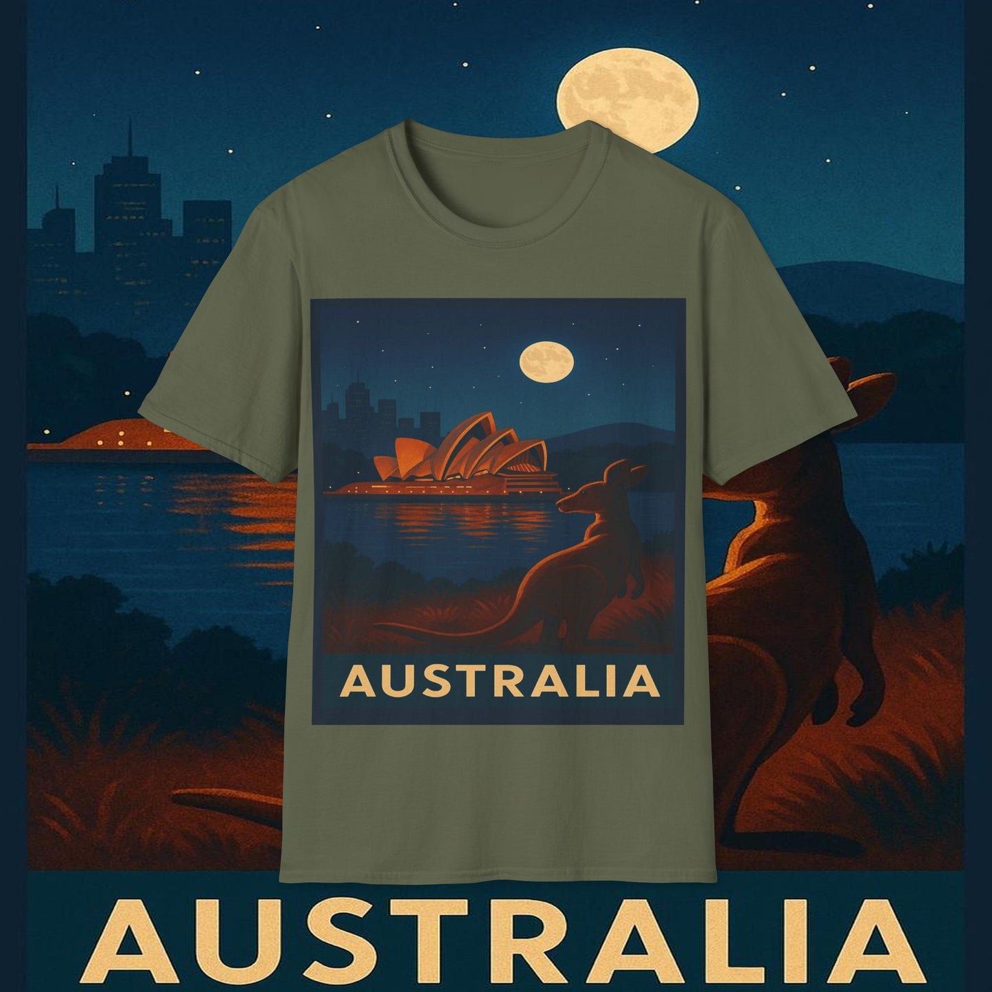 "Camiseta Australia 🌞 – Tierra de maravillas naturales y espíritu libre"