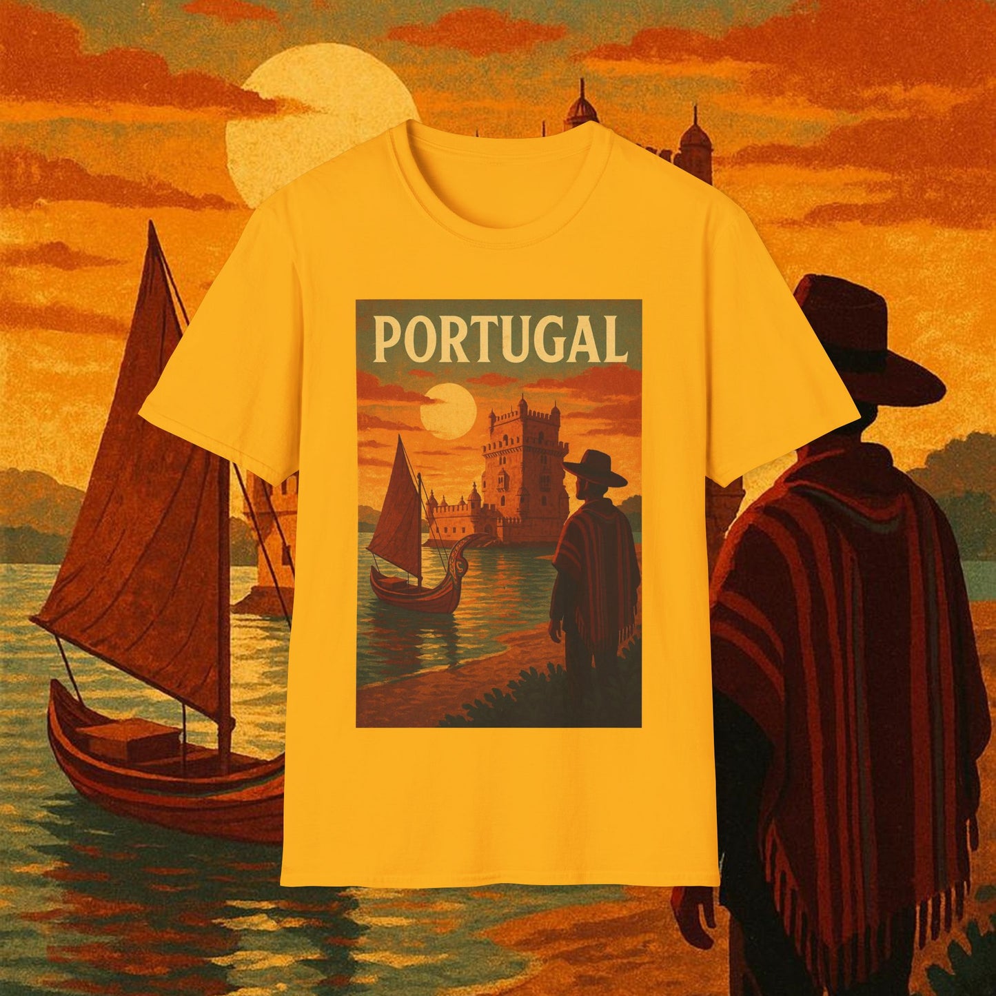 "Camiseta Portugal: Encanto Atlántico, Fados y Azulejos 🌊🎶🧿"