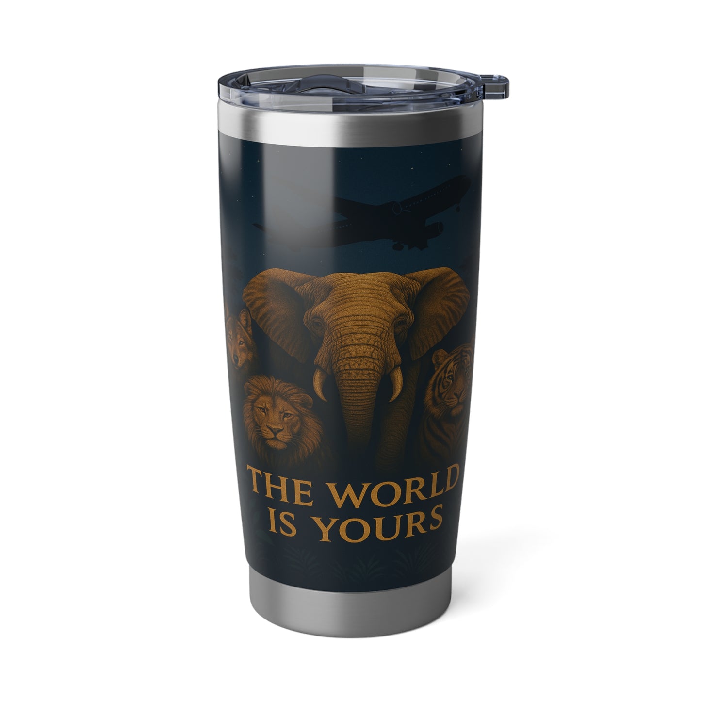"Vaso Térmico Vagabond 20oz El mundo es tuyo"🌍✨