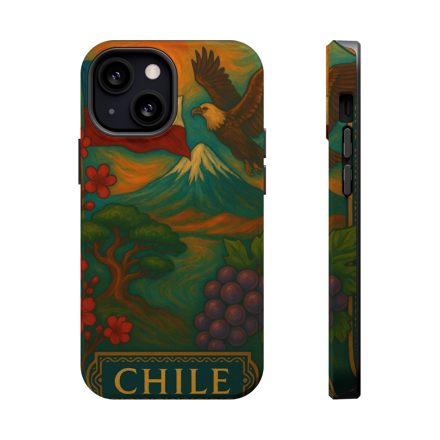 "Funda Magnética Reforzada Magnética Reforzada Chile: Naturaleza Indómita y Horizontes Eternos 🏔️🍇🏜️"