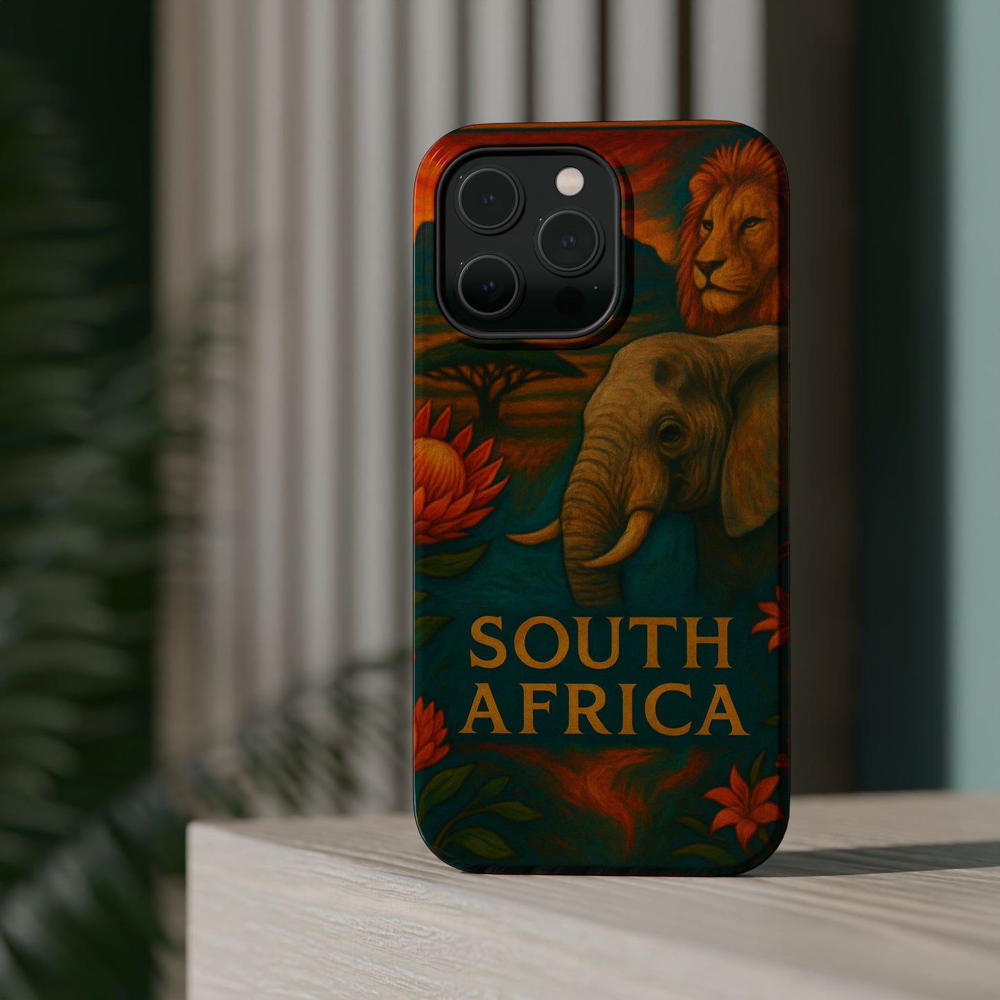 "Funda Magnética Reforzada Magnética Reforzada Sudáfrica 🌍 – Un mundo de aventuras y diversidad"