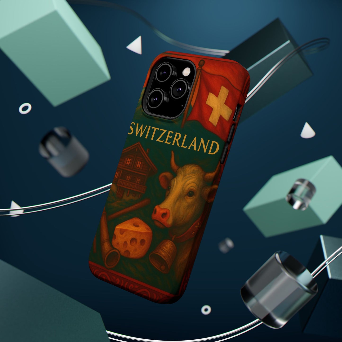 "Funda Magnética Reforzada Magnética Reforzada suiza❄️ – Tierra de montañas majestuosas y precisión legendaria"