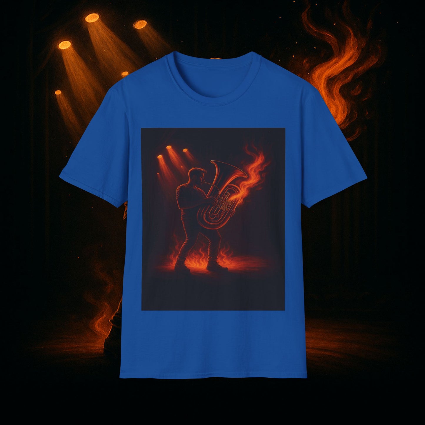 "Camiseta Tuba 🎺🔥 Cuando el alma suena, todo arde.”