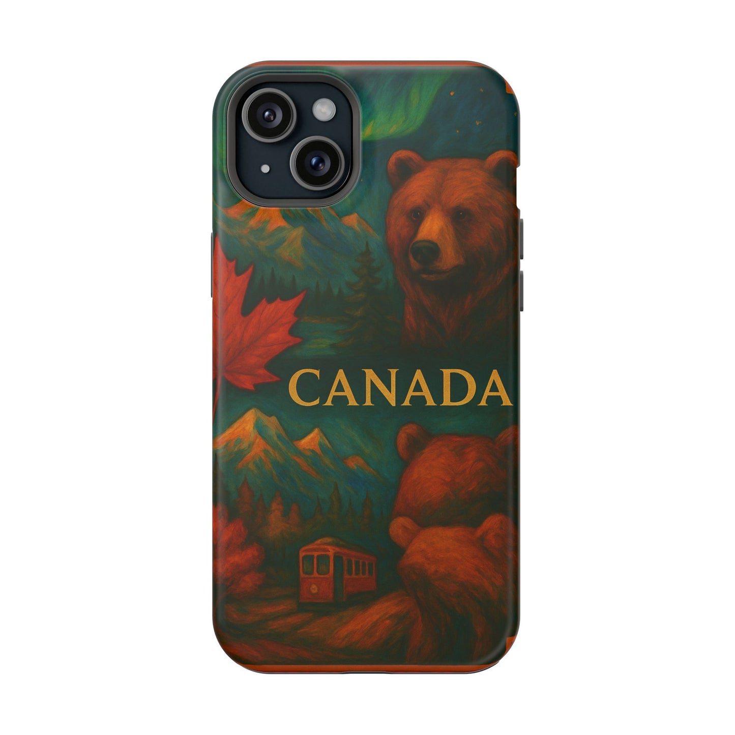 "Funda Magnética Reforzada Magnética Reforzada Canadá: Naturaleza Majestuosa y Espíritu Libre 🍁🏞️🦌"